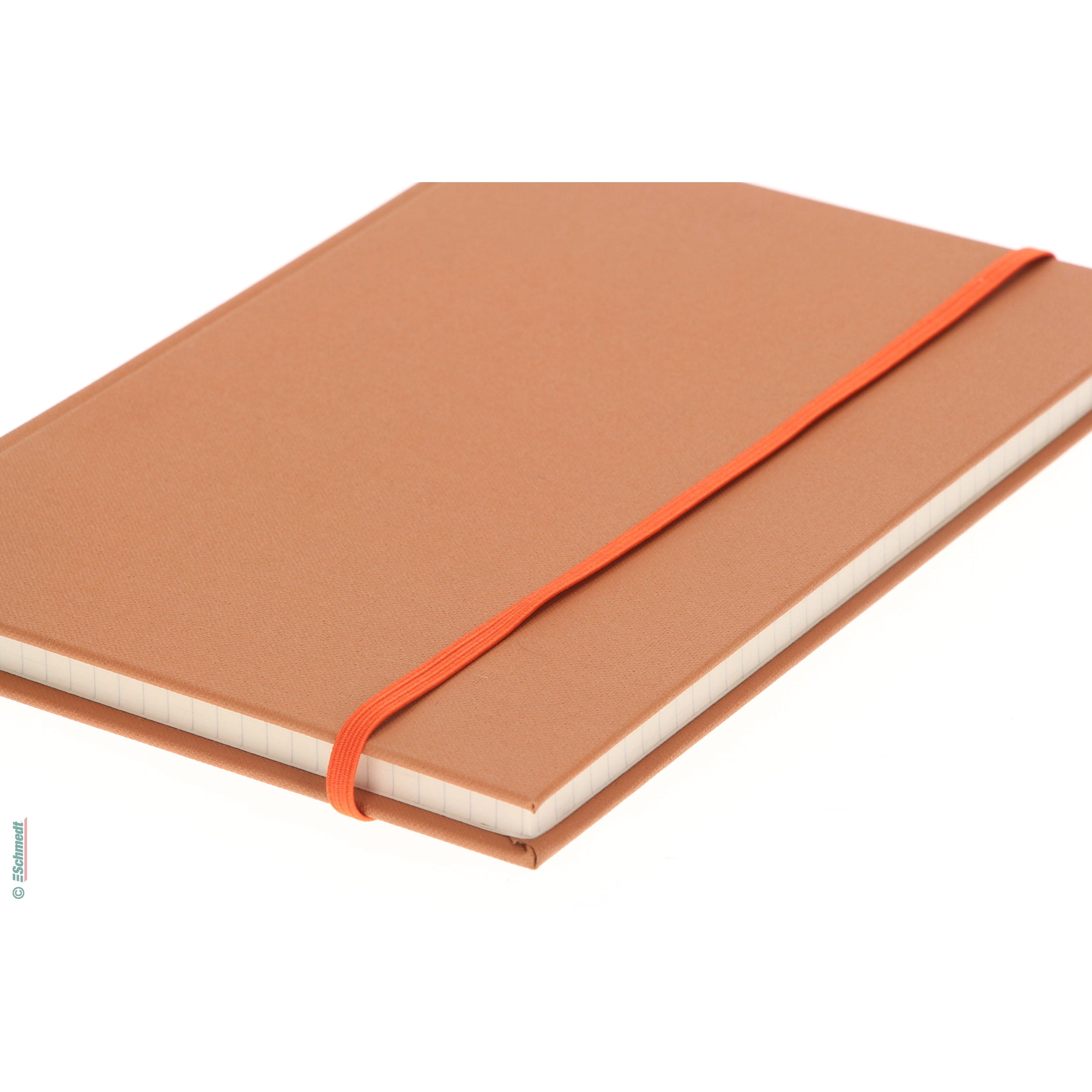 Ruban plat en caoutchouc, élastique • env. 5,5 mm de large - Couleur 013 - orange foncé - Longueur des rlx (en m) 100 - Peut aussi être équi... - image-1