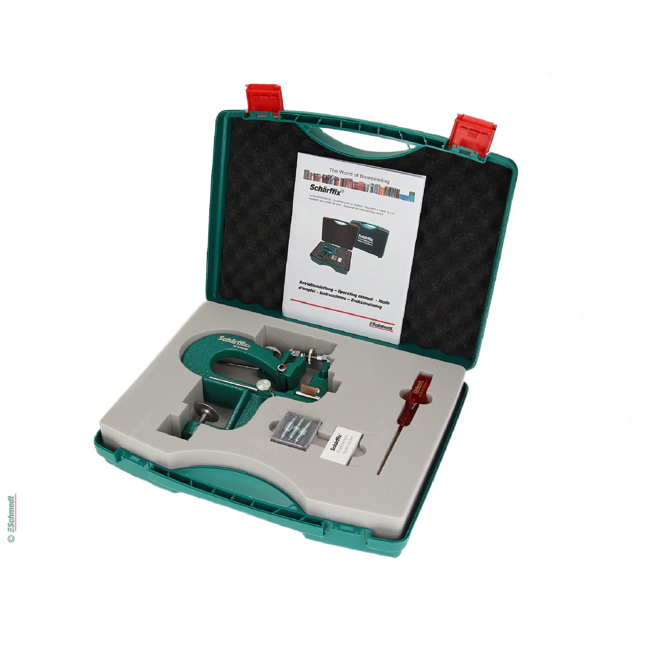 Schärffix® leather paring device, skiving tool - With this device, leather may easily be pared / skived (thinned) for further processing. Th... - image-2