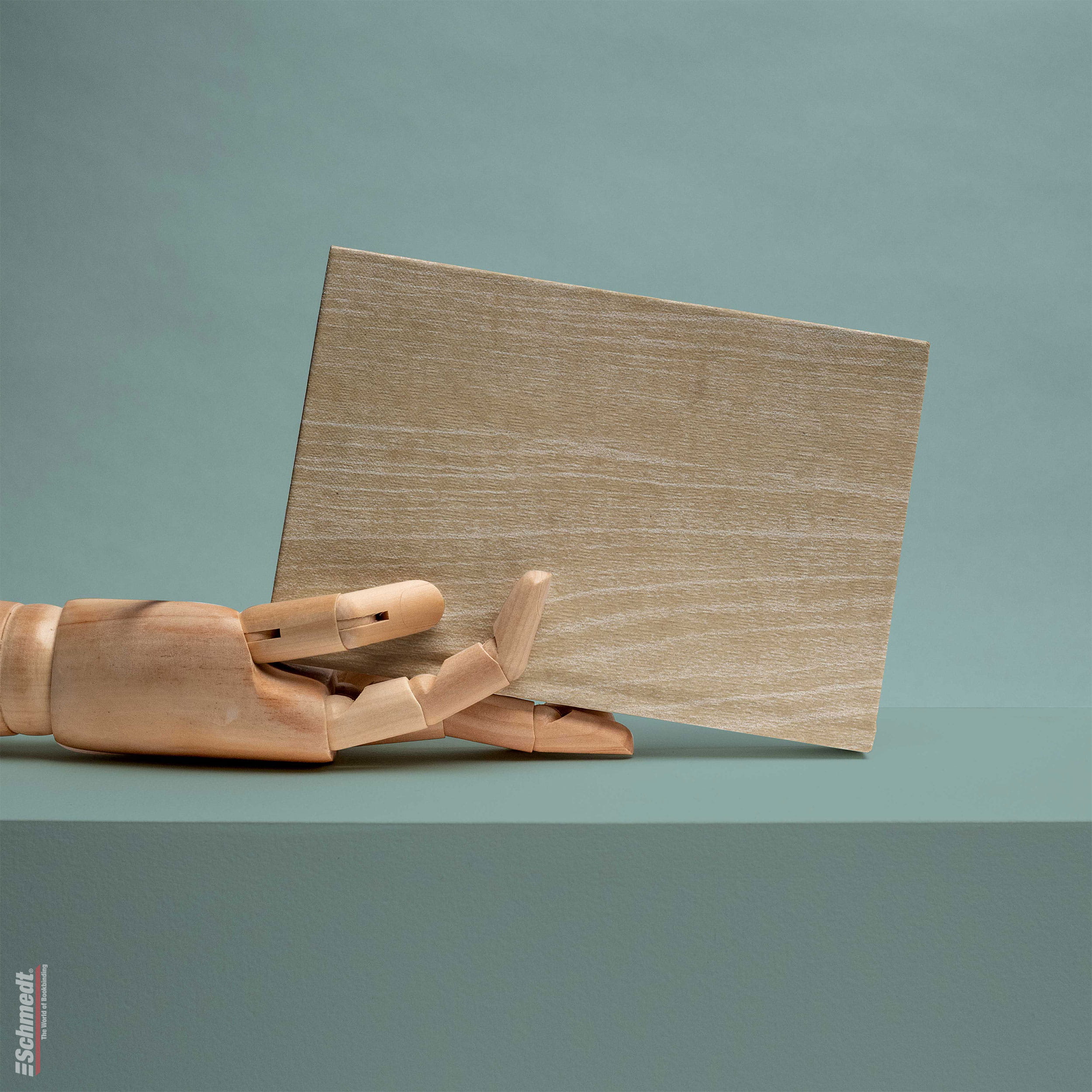 Busto • Papel natural con vetas de madera - Color 002 - marrón claro - Aplicación: papel de recubrimiento para libros, folletos, catálogos, ... - imagen-1