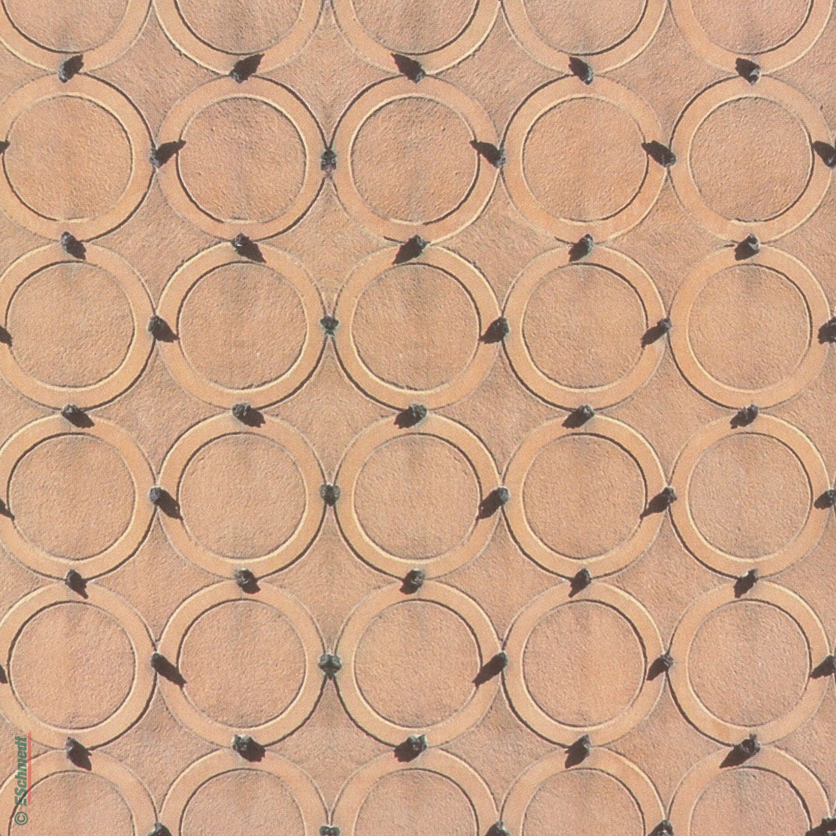 Papel decorado - Color Diseño Vintage Anillos - Gramaje 100 g/m² - papel impreso, se puede usar como papel cobertor para encuadernaciones de...