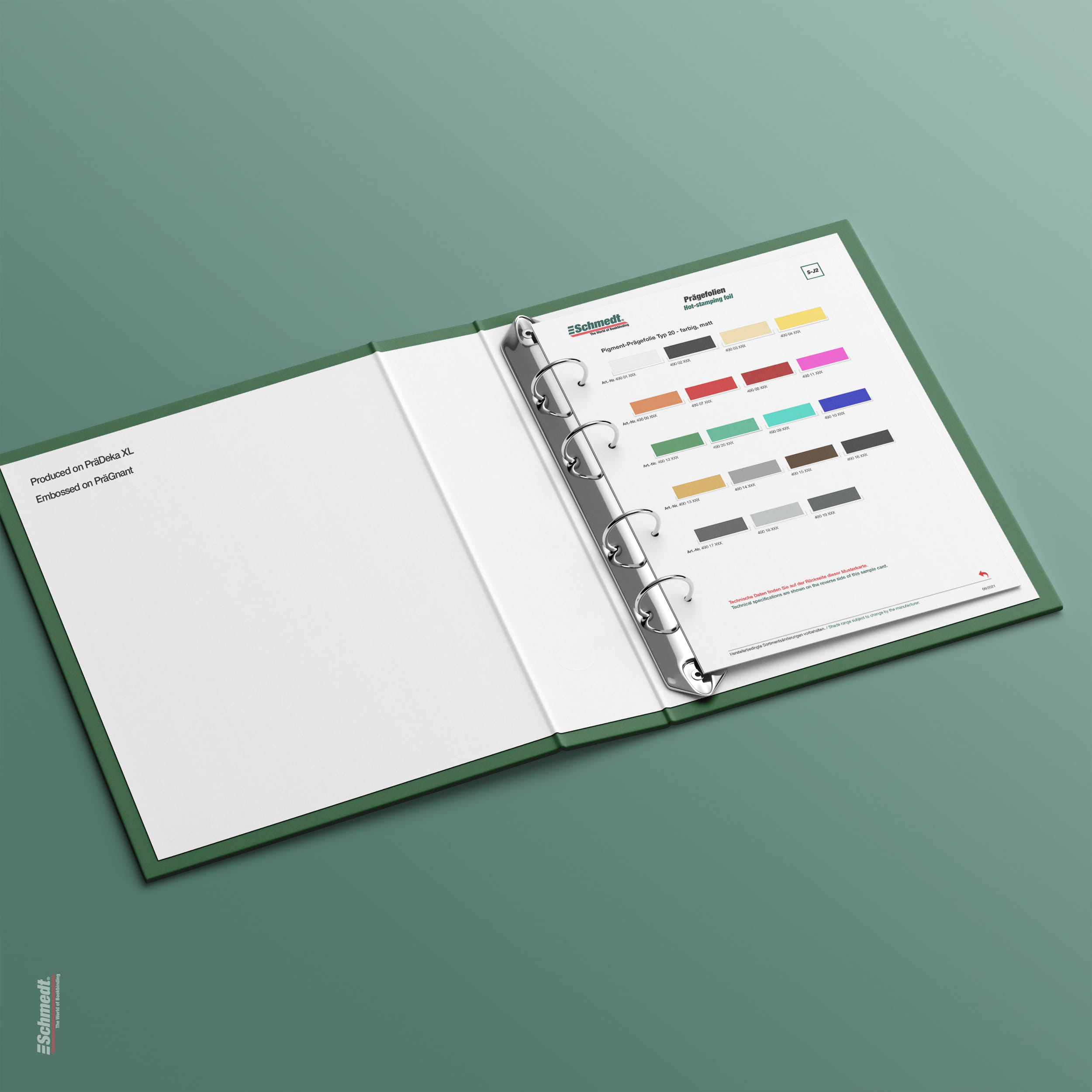 Sample card Hot-stamping foil, matt - Type S-J2 Hot-stamping foil 2/2... - image-1