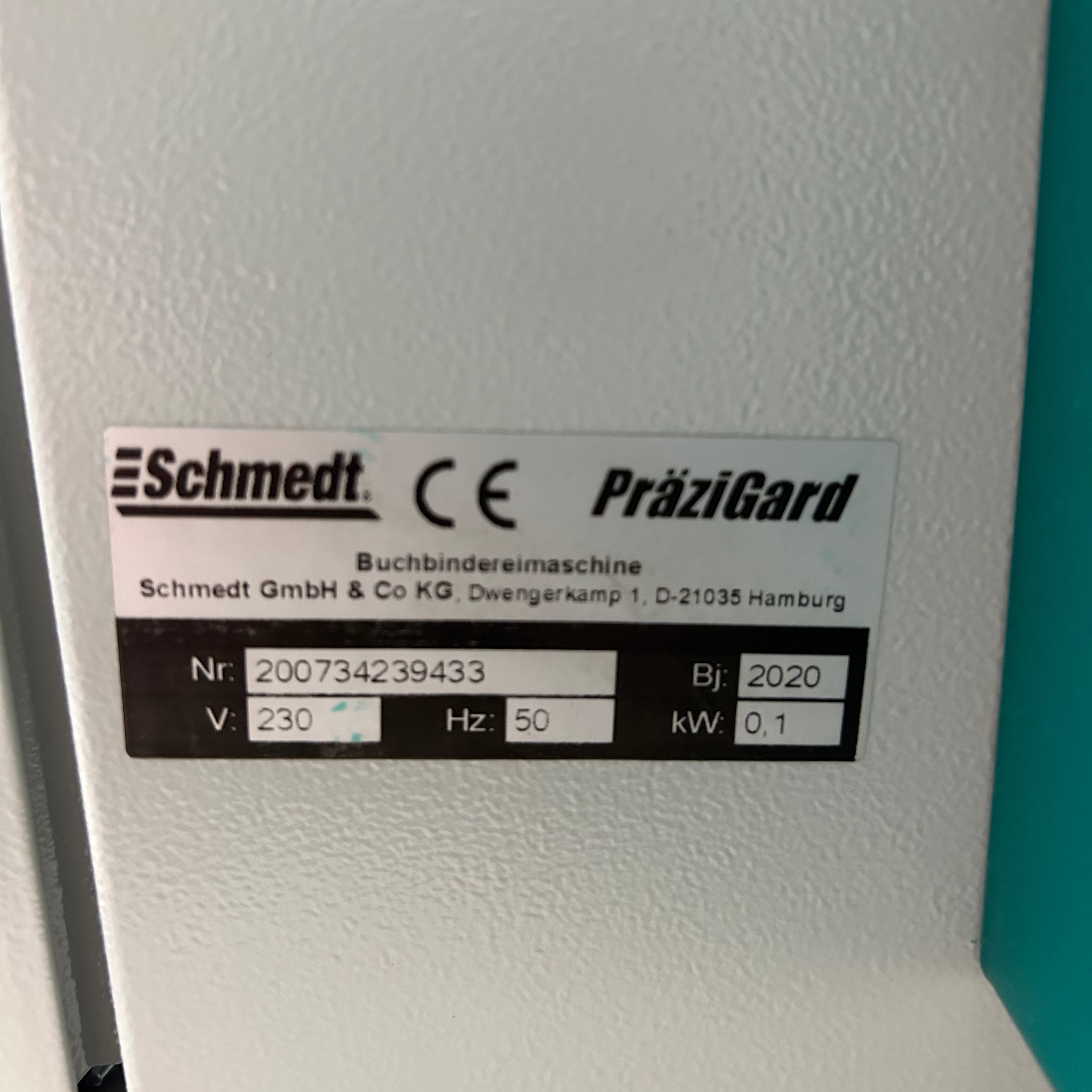 PräziGard • Endsheet gluing machine - second-hand machine - Applications: hardcover books, notebooks, diaries, organizers... - image-1