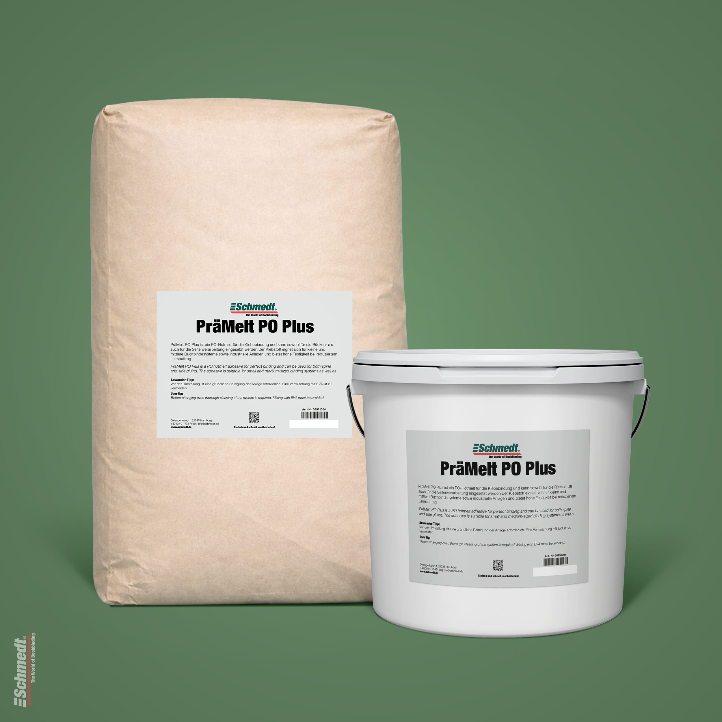 PräMelt PO Plus - Schmelzkleber - Rückenleim - Klebebinden von Büchern, Katalogen, Broschüren, Telefonbüchern, Zeitschriften auf allen gängi...