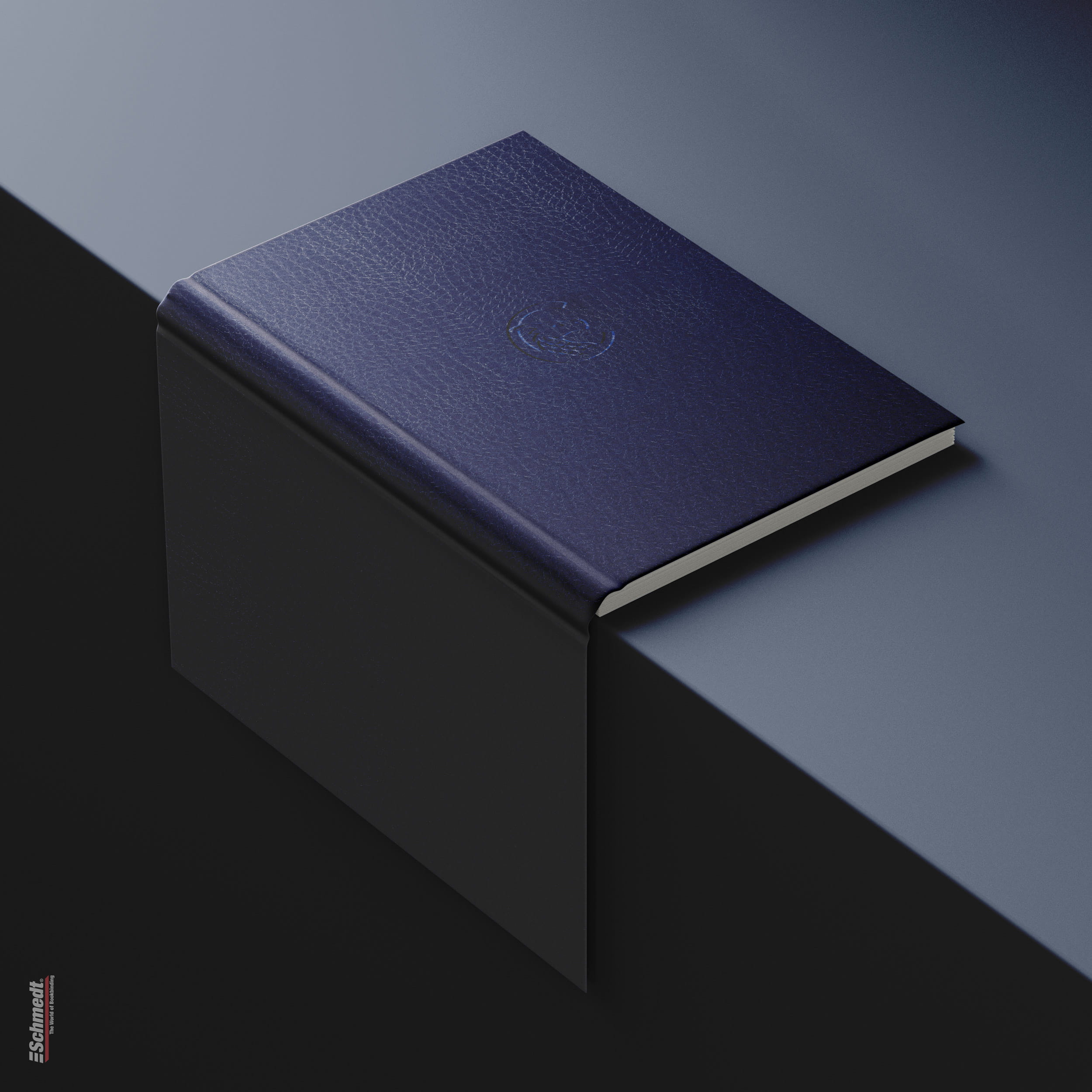 Chimera • Faux leather paper - Colour 115 - royal blue - cover paper for books, files, folders, boxes, cases, packagings etc.... - image-1