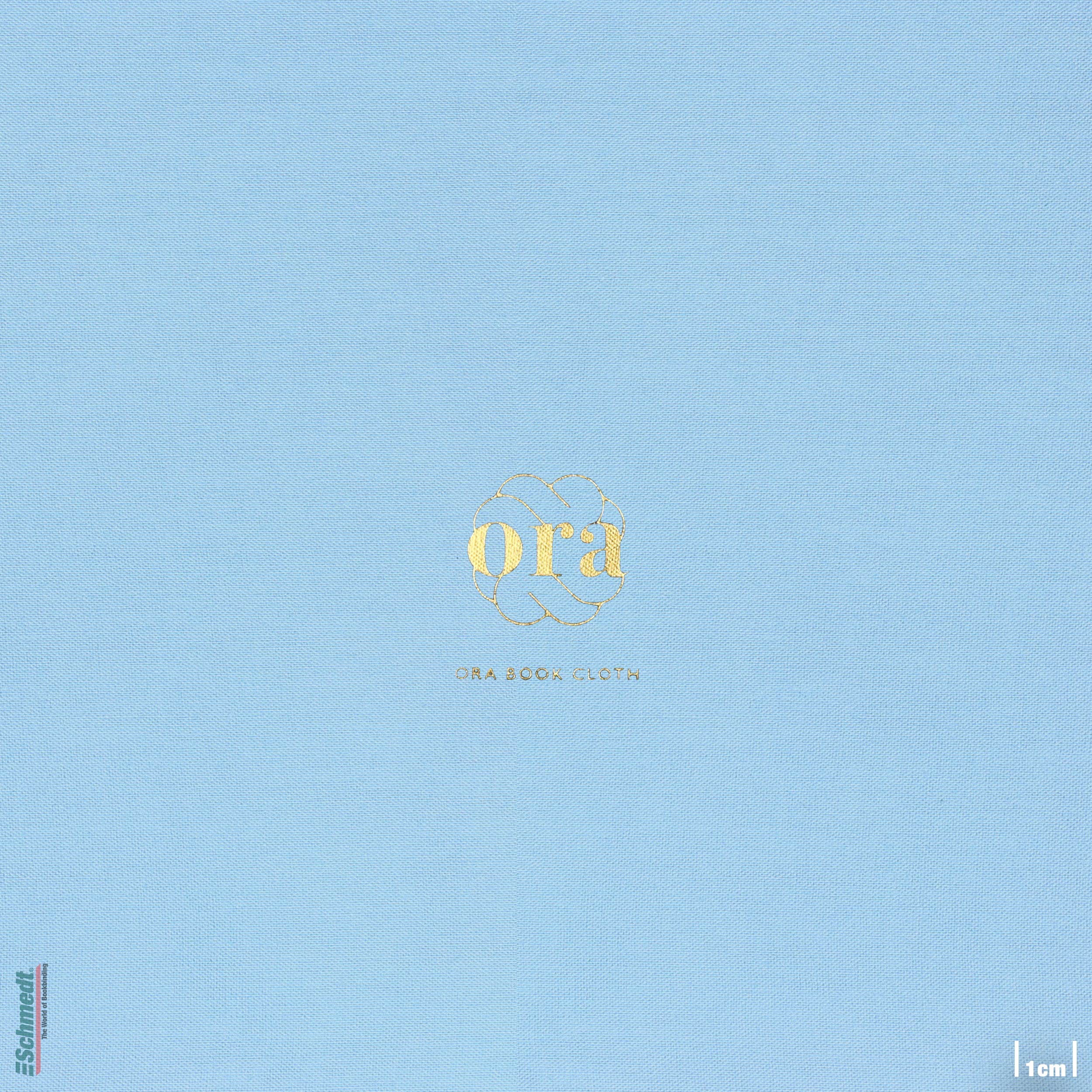 Ora • Buchleinen - Farbe 049 - himmelblau - Anwendungen: für Bucheinbände, Notizbücher, Ordner, Mappen, Schuber, Kästen, Schachteln, Etuis, ... - Bild-1