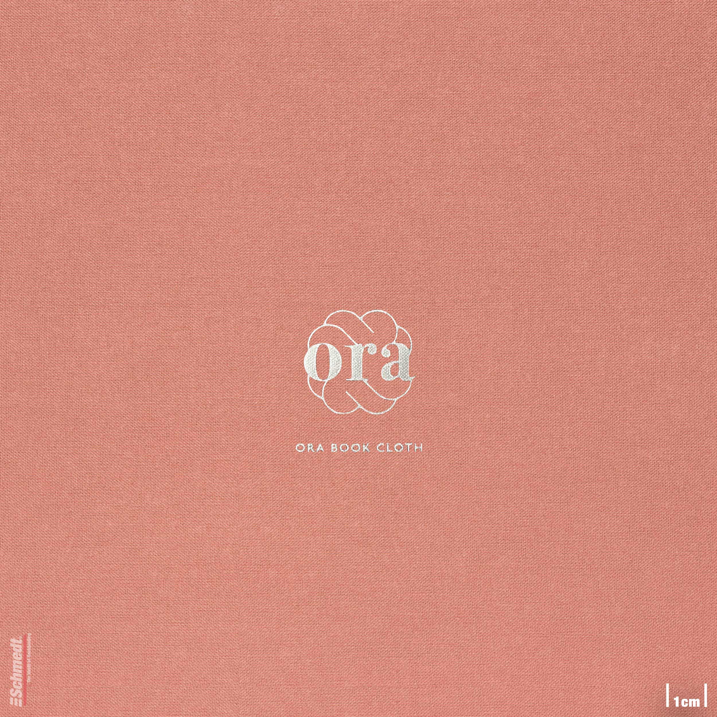 Ora • Buchleinen - Farbe 042 - indischrot - Anwendungen: für Bucheinbände, Notizbücher, Ordner, Mappen, Schuber, Kästen, Schachteln, Etuis, ... - Bild-2