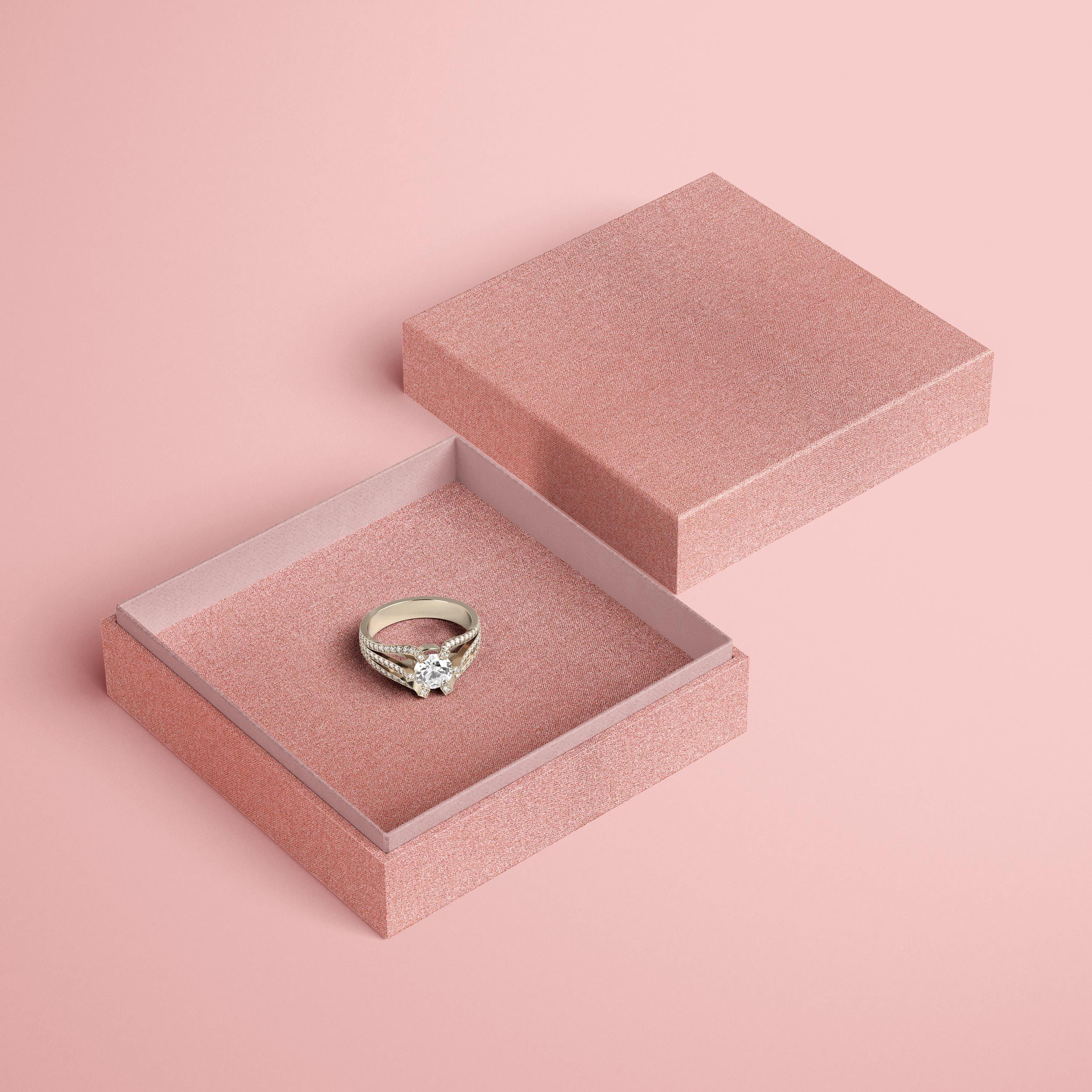 Englisch Buckram Metallic  | tela de encuadernación - Color 6658 - oro rosado - Aplicación: tapas de libros, menús, agendas, archivadores et... - imagen-3