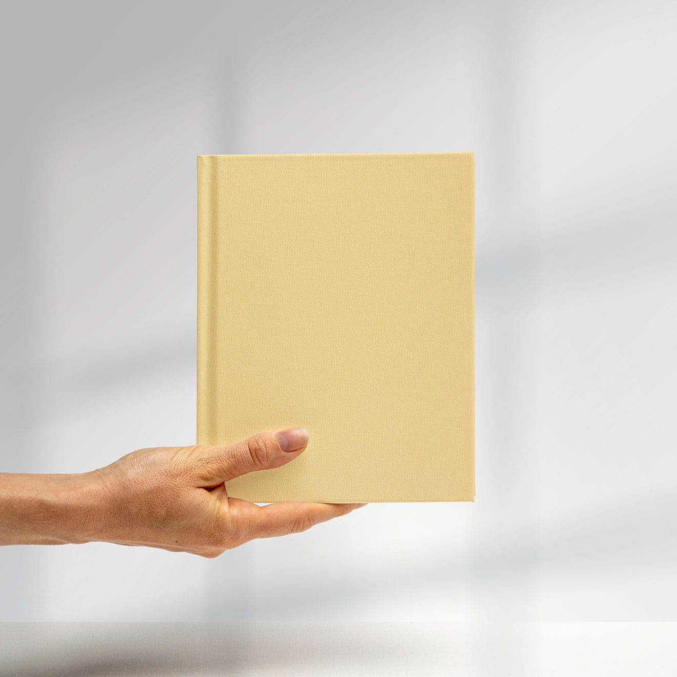 Englisch Buckram • hochwertiges Buchleinen - Farbe 579 - chamois - Anwendungen: für Bucheinbände, Bibliotheksbände, Speisekarten, Notizbüche... - Bild-3