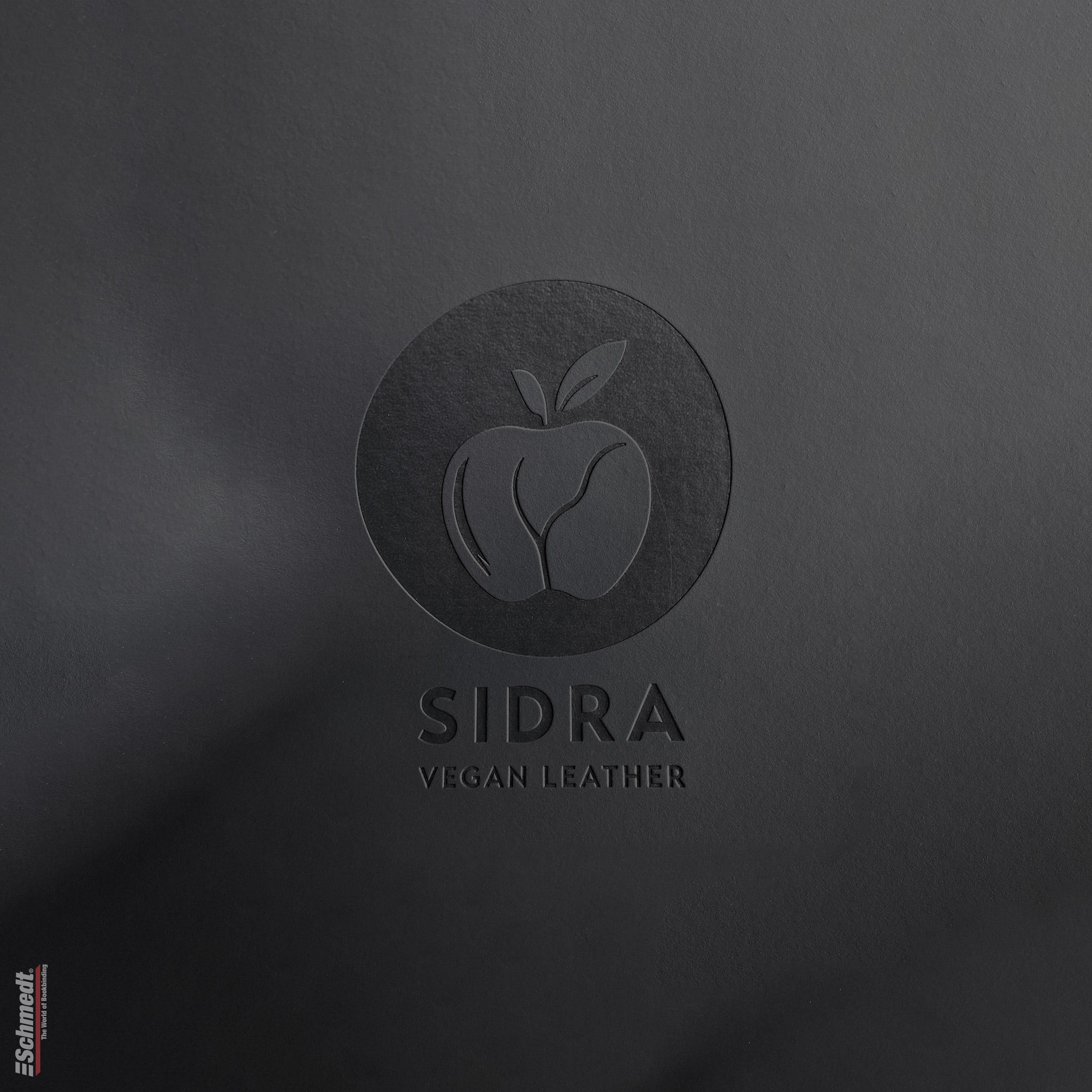 Sidra • cuero de manzana - Color 021 - antracita - Aplicación: para tapas de libros de alta calidad, álbumes, menús, cajas etc.... - imagen-1