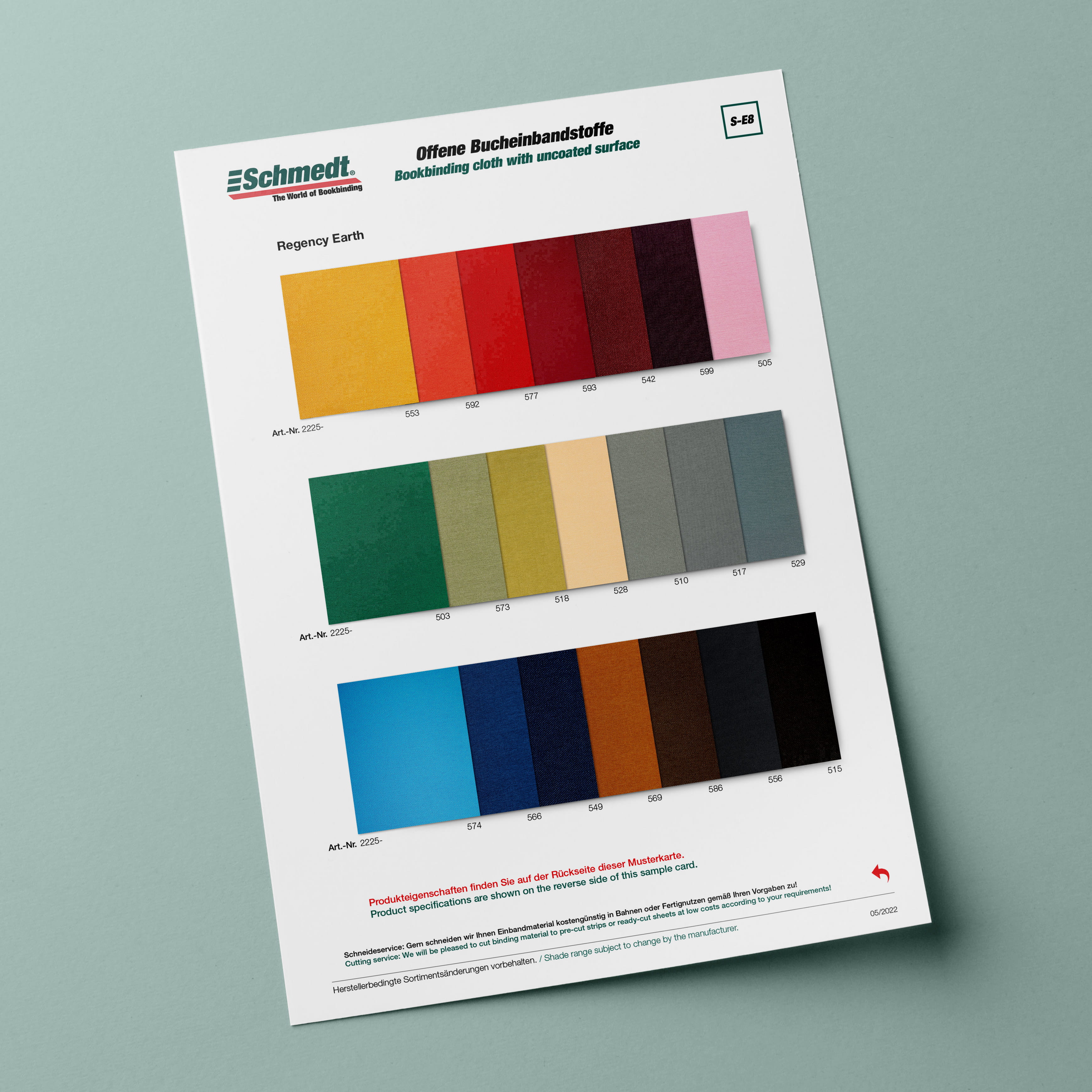 Regency Earth • Buchleinen - mit feiner, unbeschichteter Oberfläche - Anwendungen: für Bucheinbände, Notizbücher, Ordner, Mappen, Schuber, K... - Bild-2