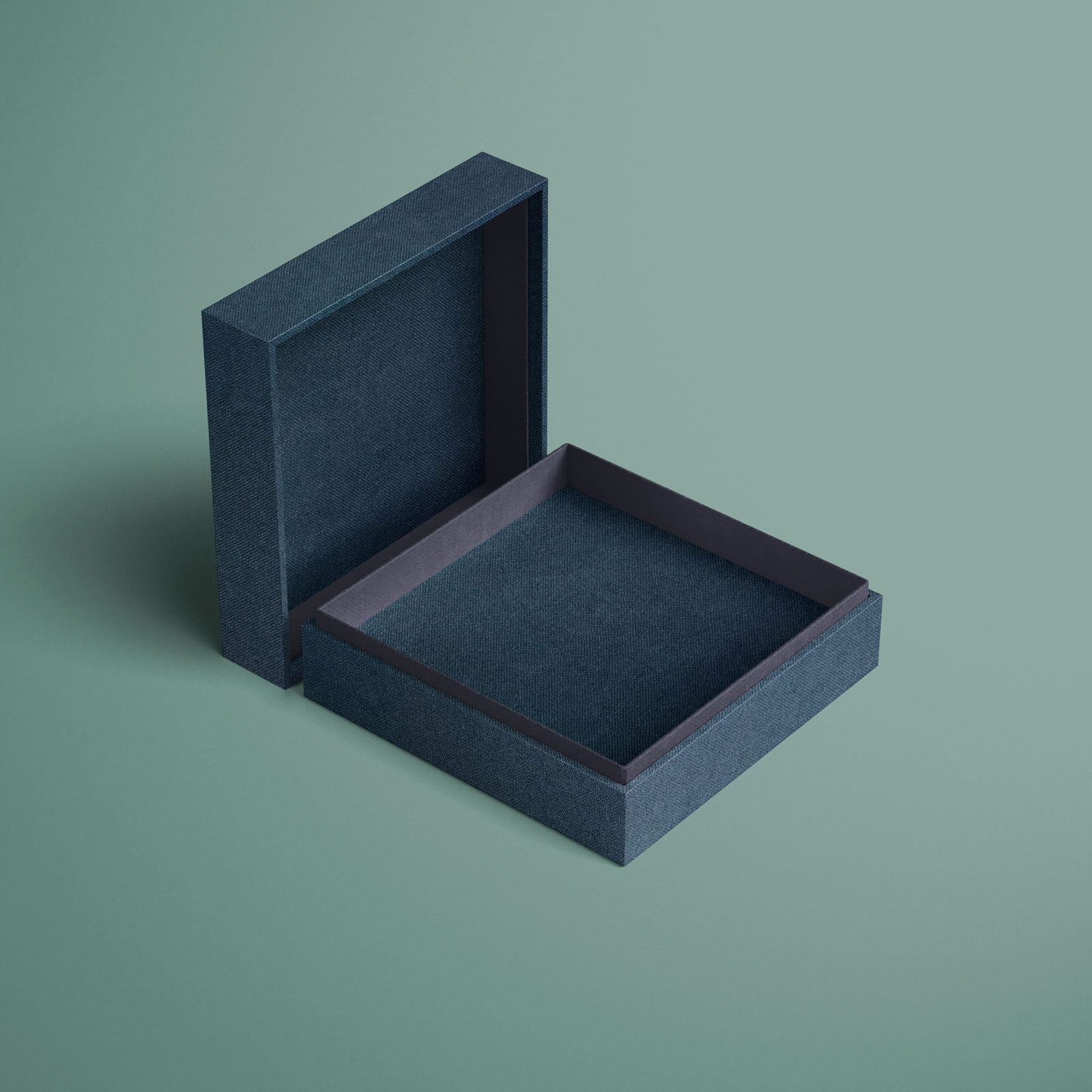 Englisch Buckram | Bibliotheksleinen - Farbe 542 - blaugrün - Anwendungen: für Bucheinbände, Bibliotheksbände, Speisekarten, Notizbücher, Or... - Bild-1