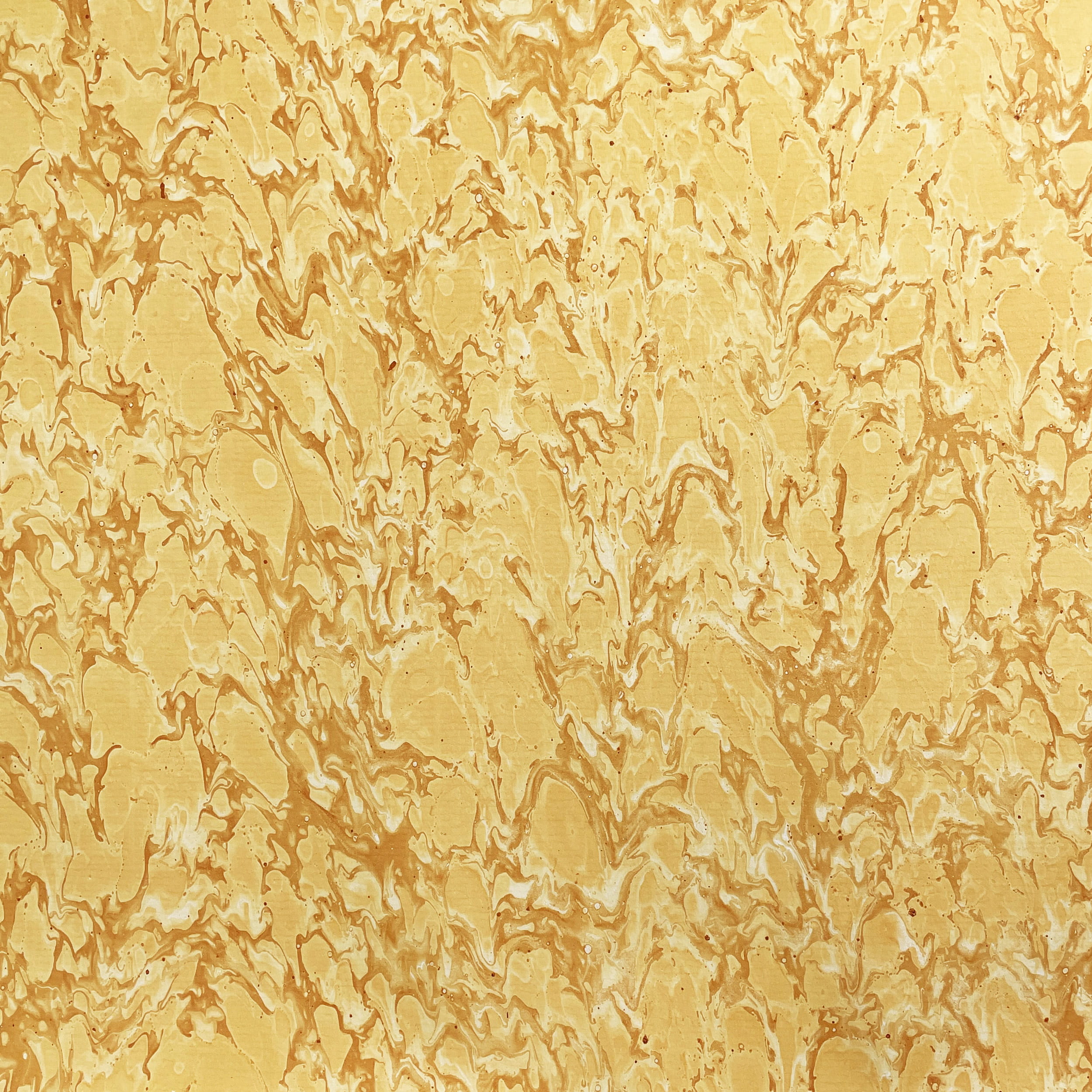 Echtes Pariser Marmorpapier - Farbe 053 - gelb - Format 50 x 65 cm - Laufrichtung Breitbahn - Beziehen von Bucheinbänden, Kästen, Schachteln... - Bild-1