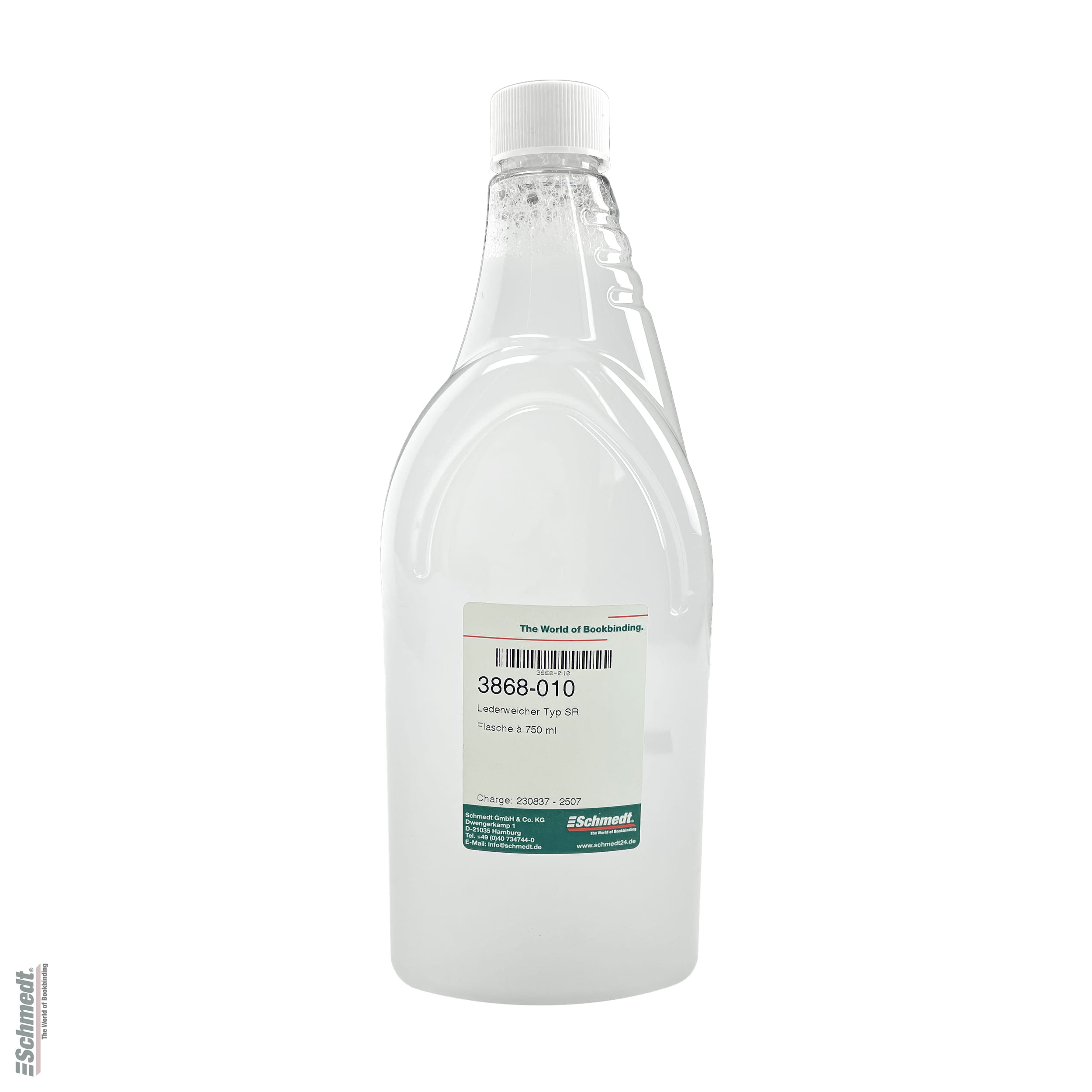 Lederweicher Typ SR - Flasche à 750 ml - Wässerige Lösung, um das Dehnungsvermögen fester Einbandleder zu verbessern oder zum Lösen alter Le...