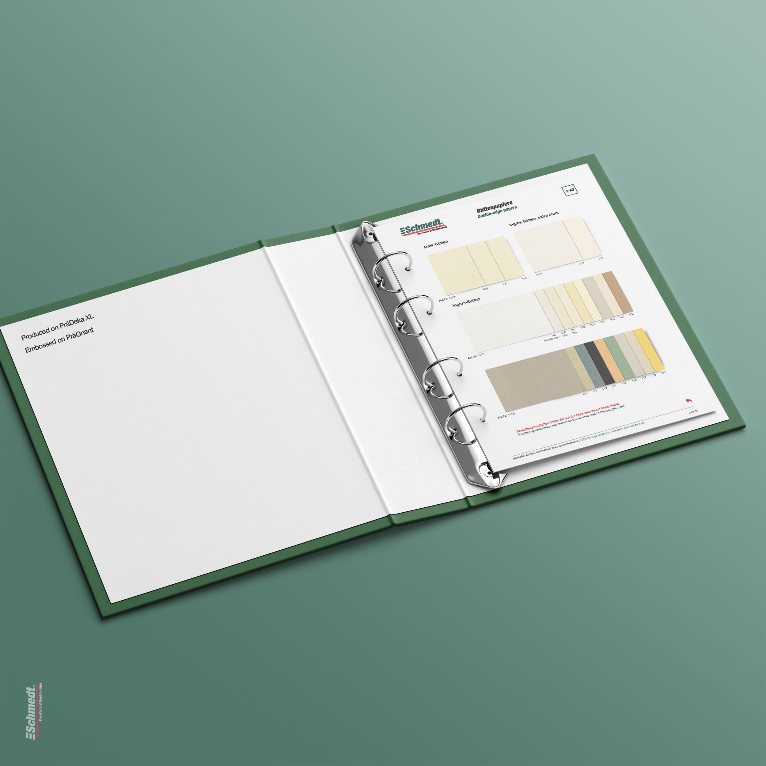 Samples card Ingres deckle-edge papers - Type S-A3 Deckle edge paper 1/2... - image-1