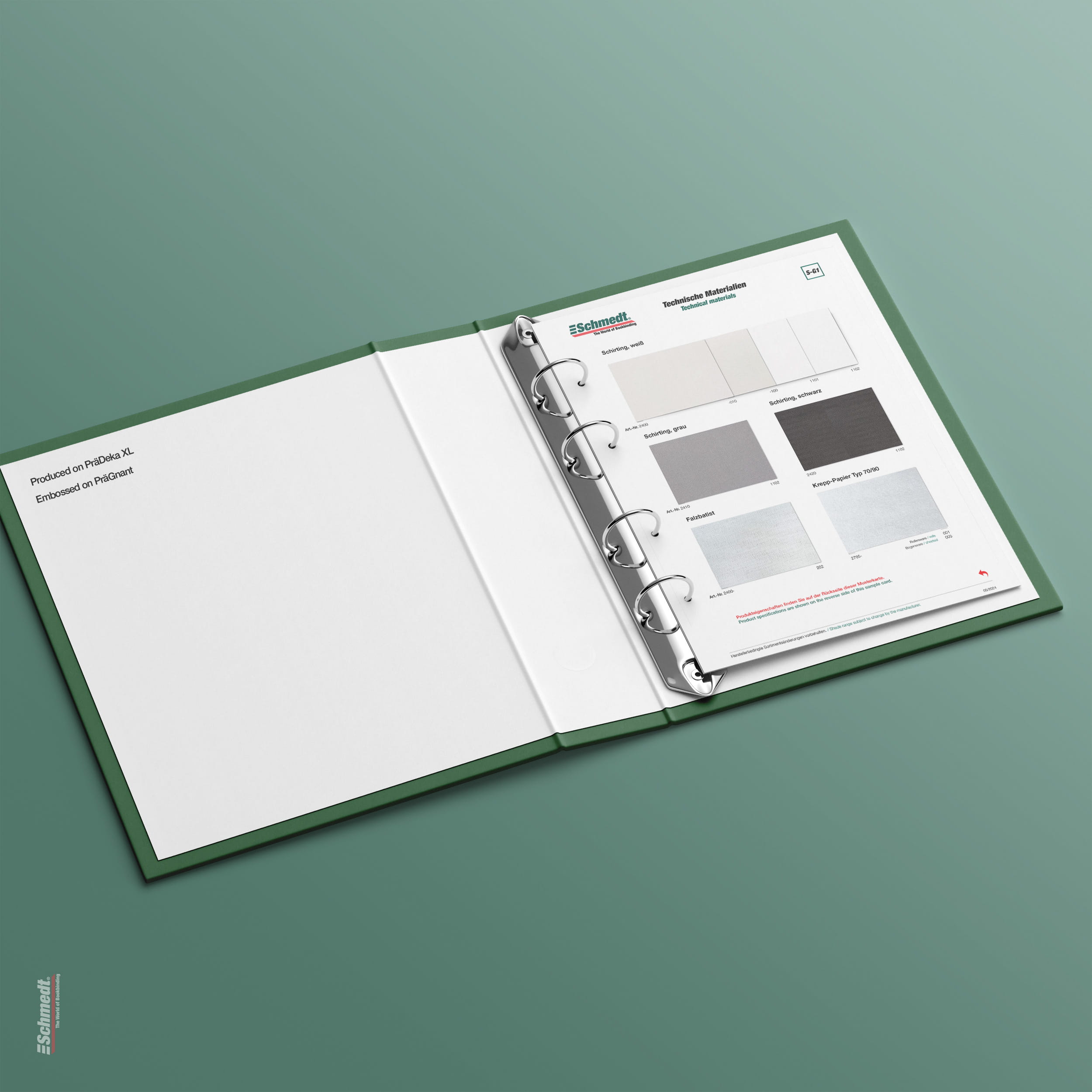 Sample card Calico, crepe paper - Type S-G1 Technical materials 1/3... - image-1