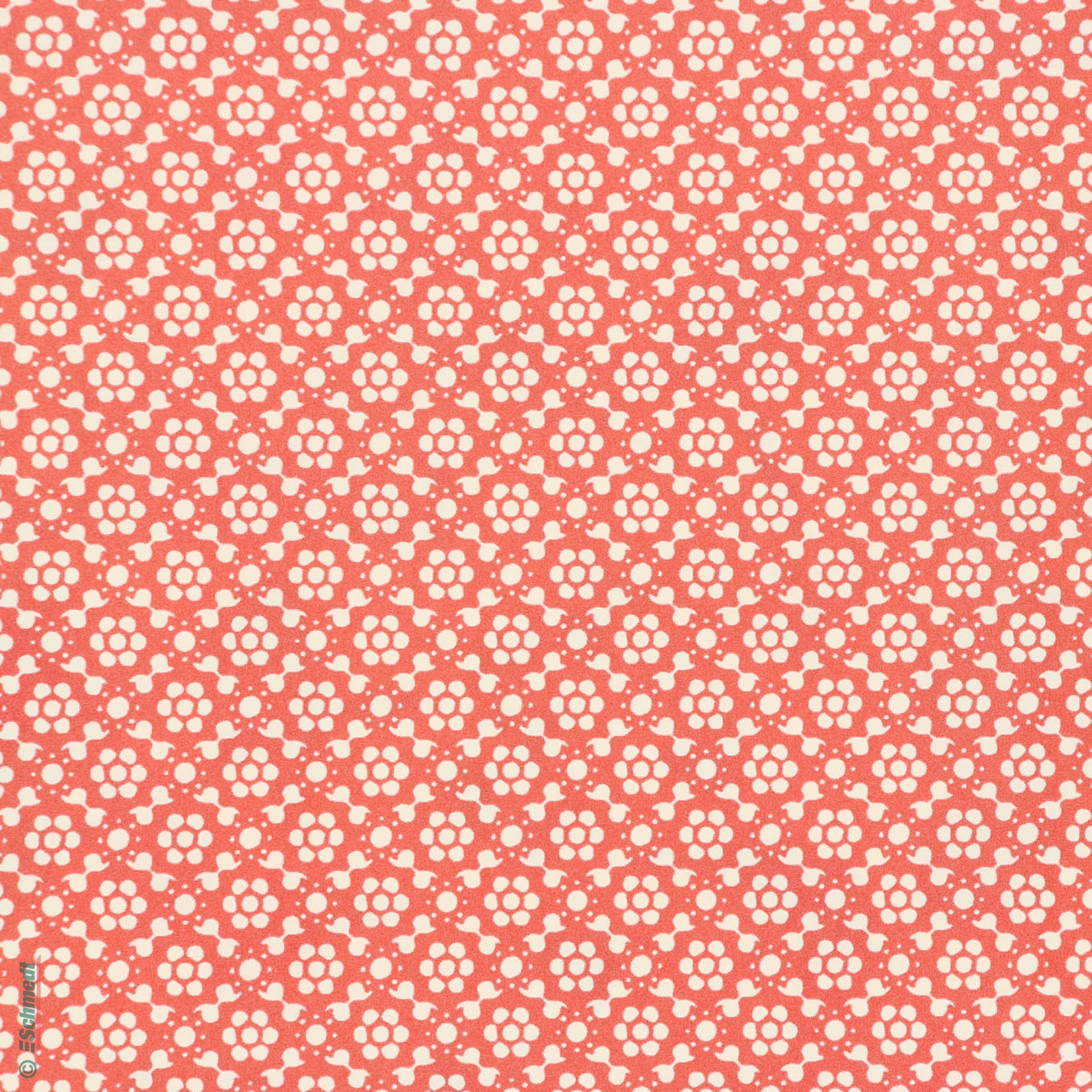 Retro-Blumen rot