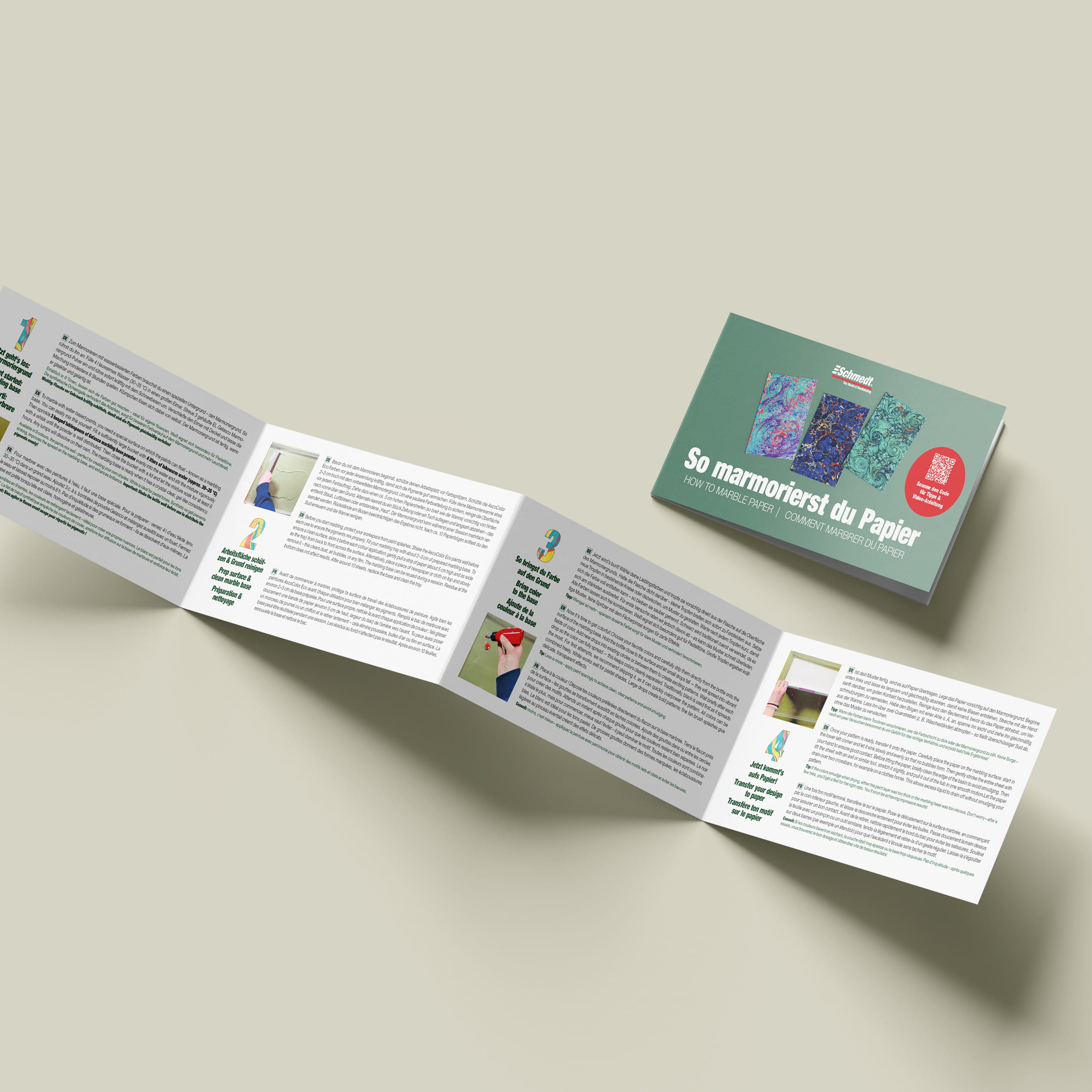 AscoColor Eco Basic - Marmorierset - Kreativ-Set mit A4-Wanne und Zubehör für Einsteiger - Im Gegensatz zu den klassischen, auf Öl- und Terp... - Bild-6