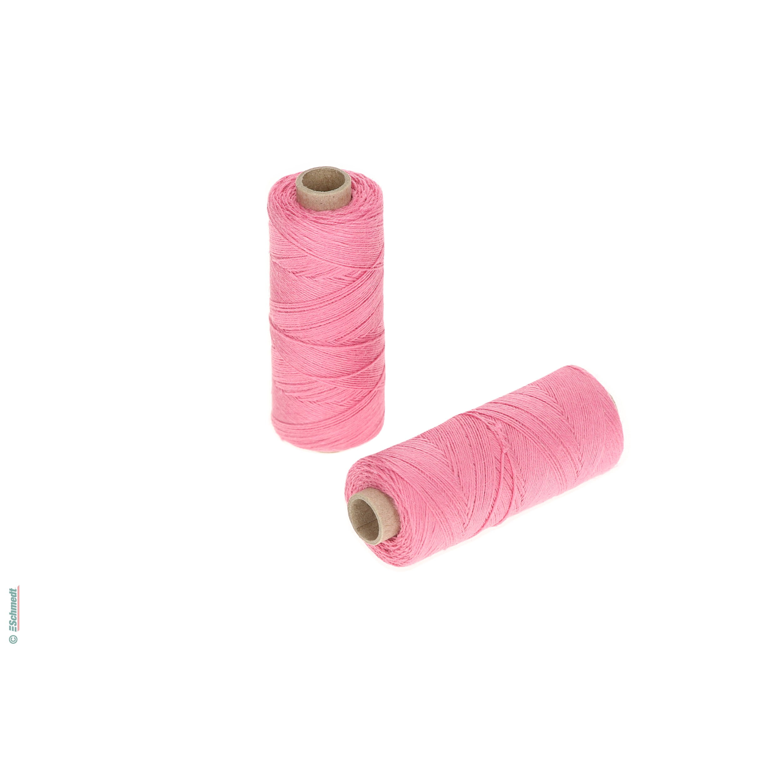 Hilo para coser a mano | de colores - Tamaño 18/3 - aprox. 0,55 mm - Color 32 - rosa - para el cosido con hilo manual...