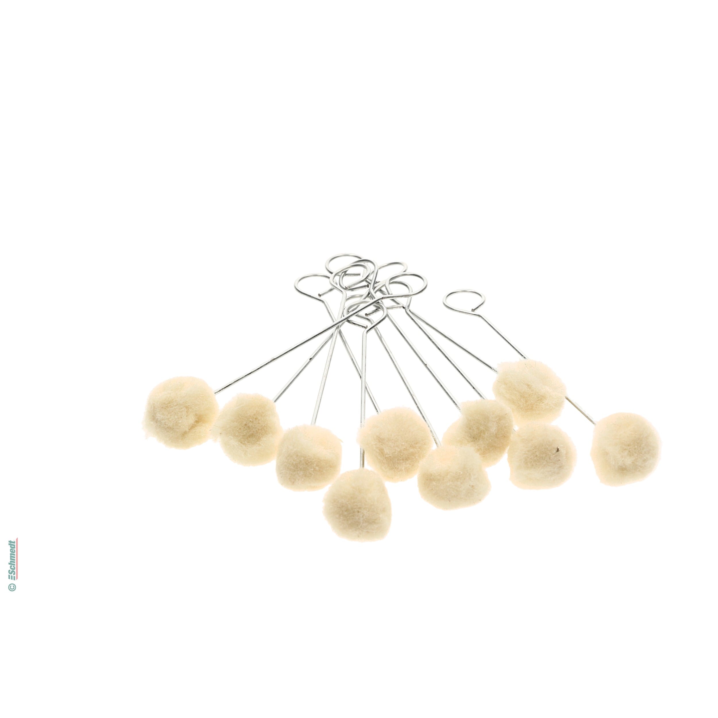 Maroquin Leather brush (Wool brush) - Size medium - Head Ø (in mm) 25 - to evenly mix and apply leather dyes on the surface or edge...