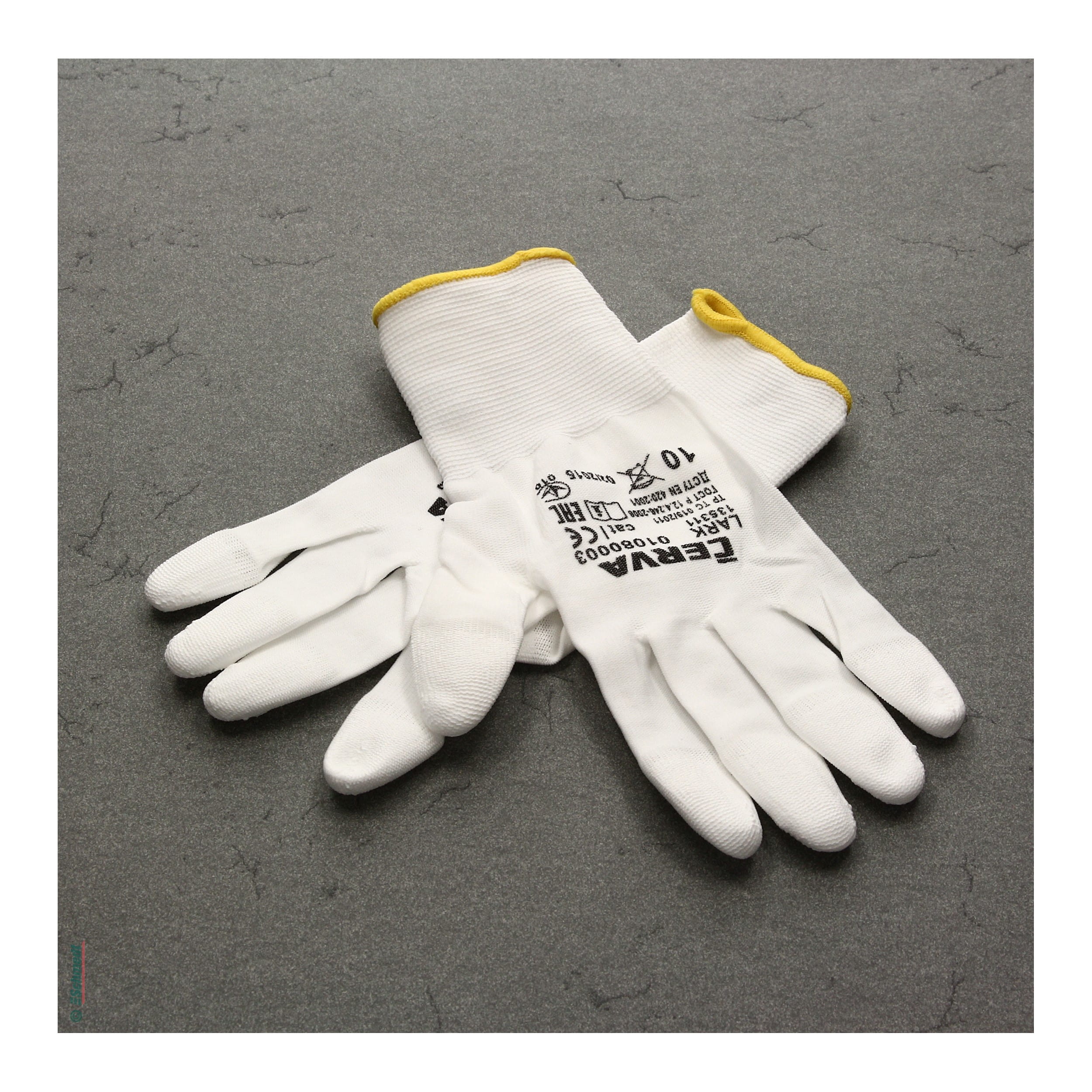 High-Tech Handschuhe - Größe XL - Größe 10 - Farbe weiß - zur Vermeidung von Fingerabdrücken und Schweißspuren...