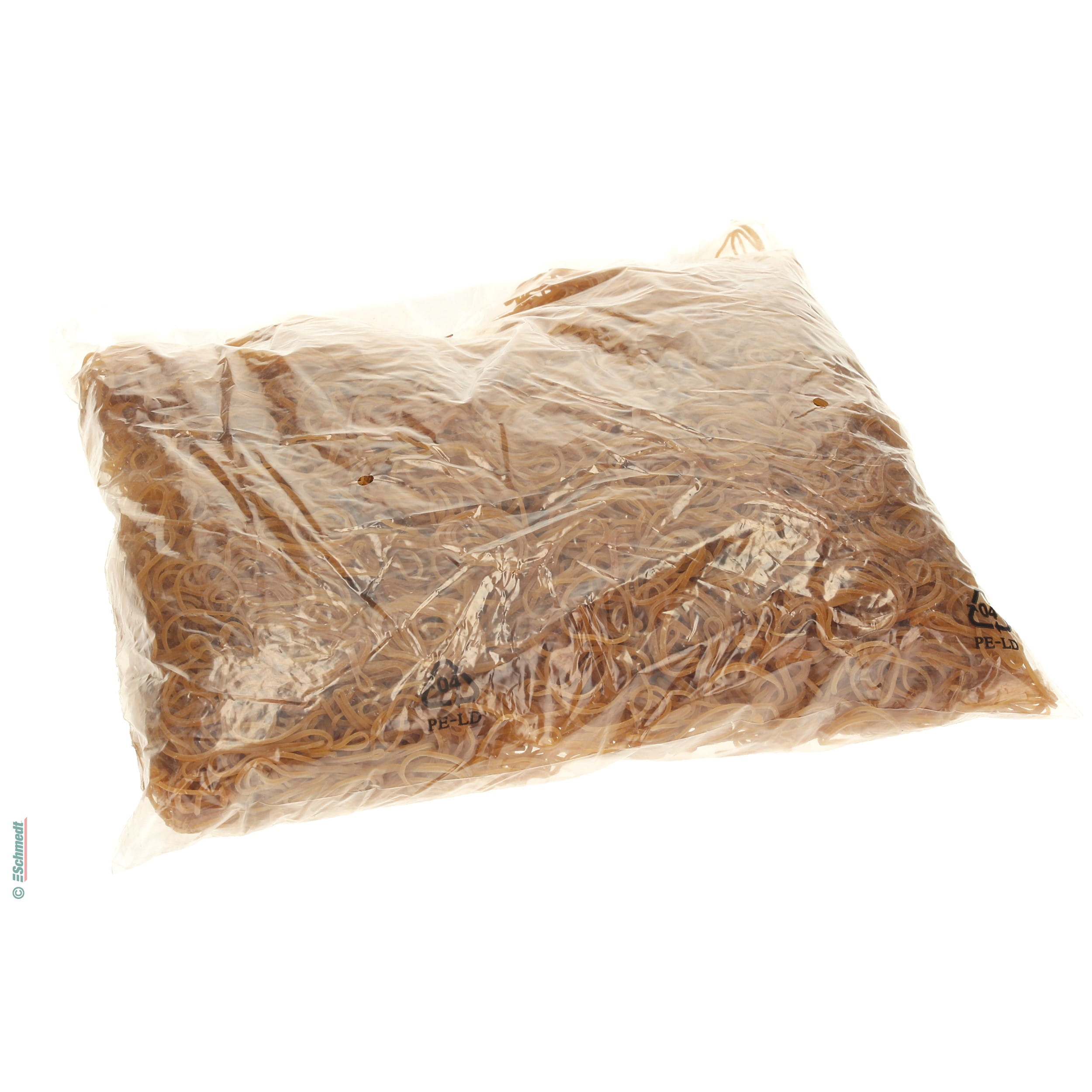 Anneaux en caoutchouc - Couleur jaunâtre-transparent - Diamètre (en mm) 25 - pour empaqueter et fixer... - image-1