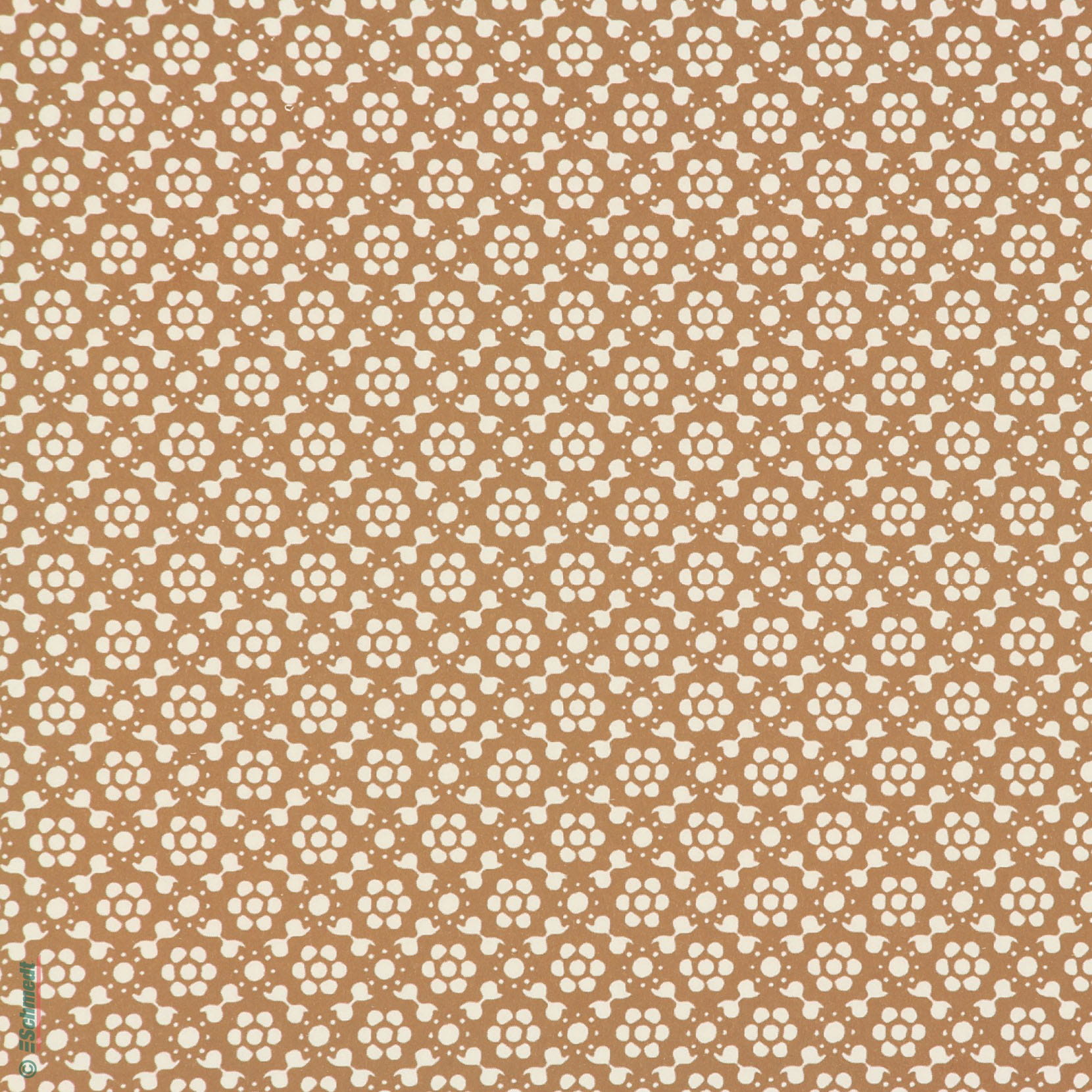 Retro-Blumen braun