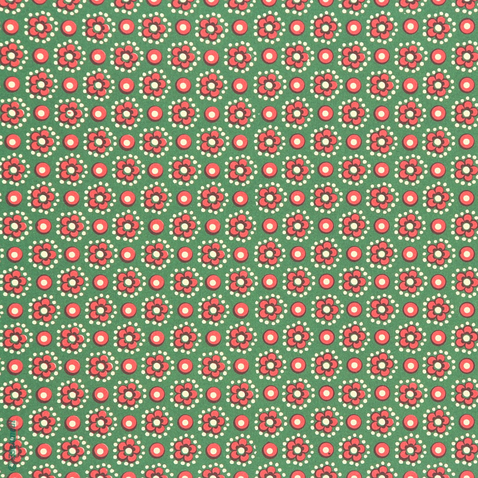 454-Retro Kornblumen grün