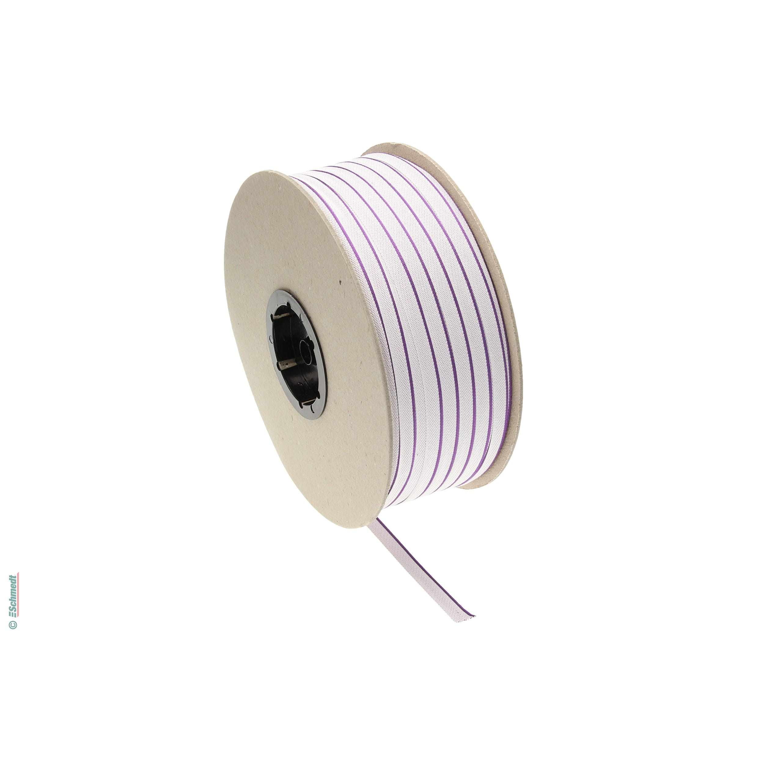 Kapitalband - Premiumqualität - Farbe 555 - violett - Rollenlänge (in m) 500 - Farbiges Band, auch Kopfband genannt, das bei Hardcover-Büche...