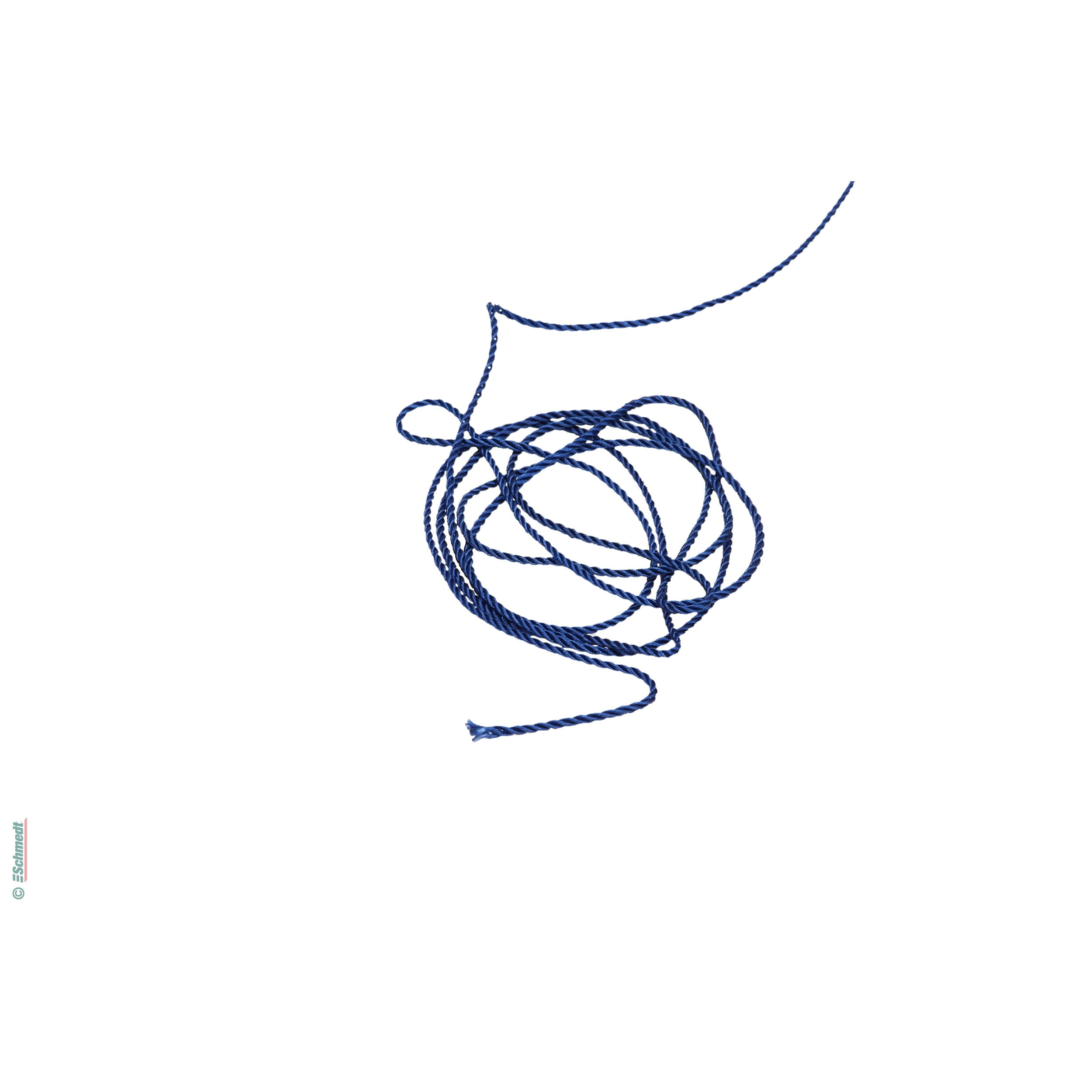 Satin cord, thin - triple-twisted - Colour 002 - blue...