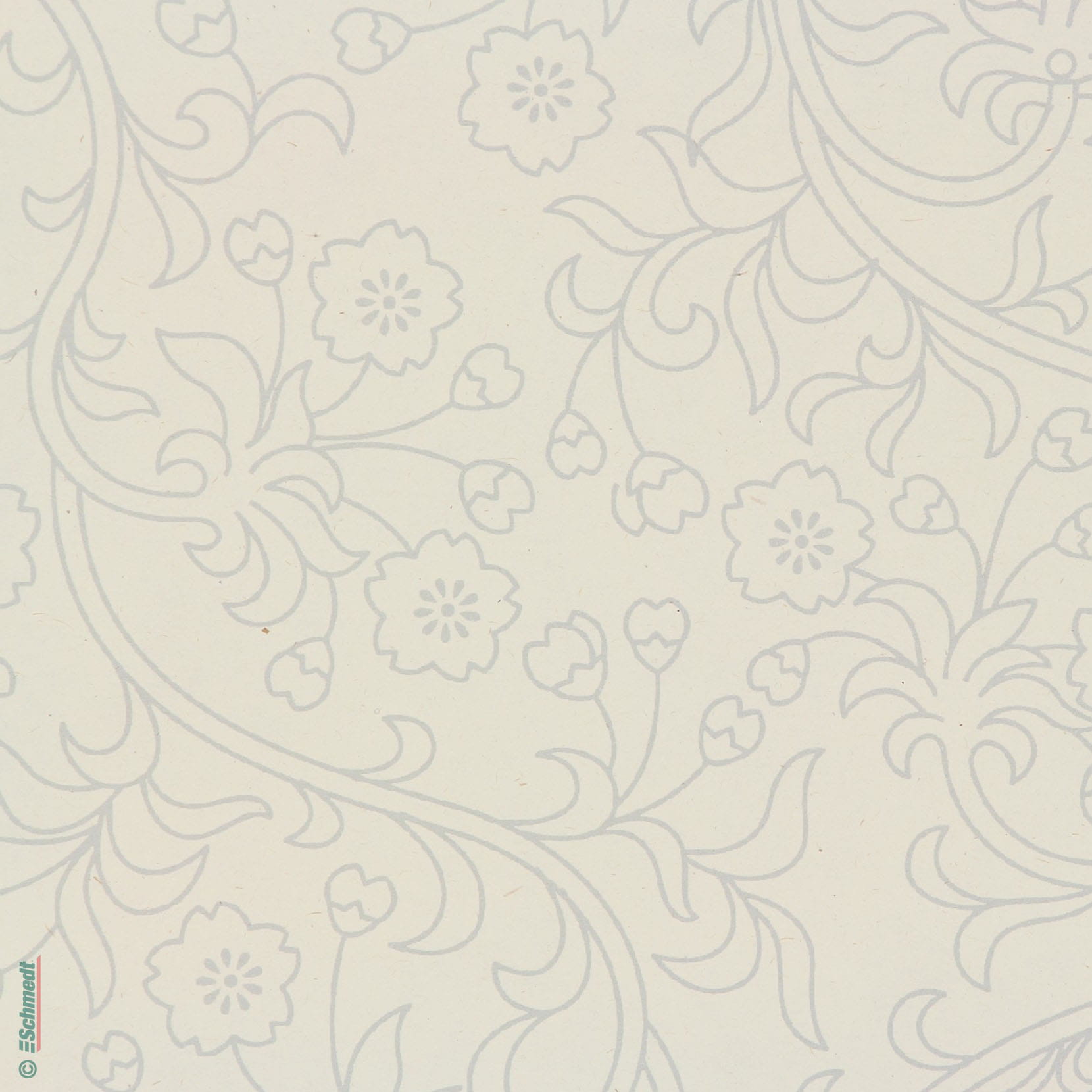 Blumen-Ornament beige