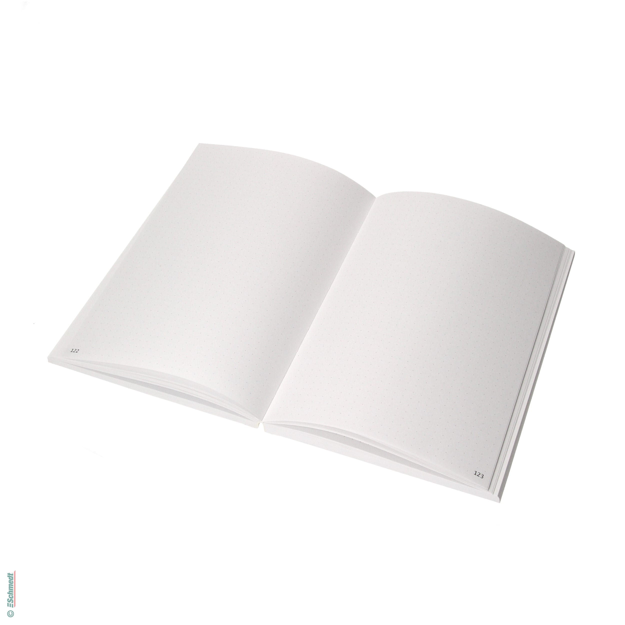 Cuerpo del libro en blanco para diarios con viñetas - blanco natural, con matriz de puntos de 5 mm - Cuerpo del libro en blanco (sin conteni... - imagen-1