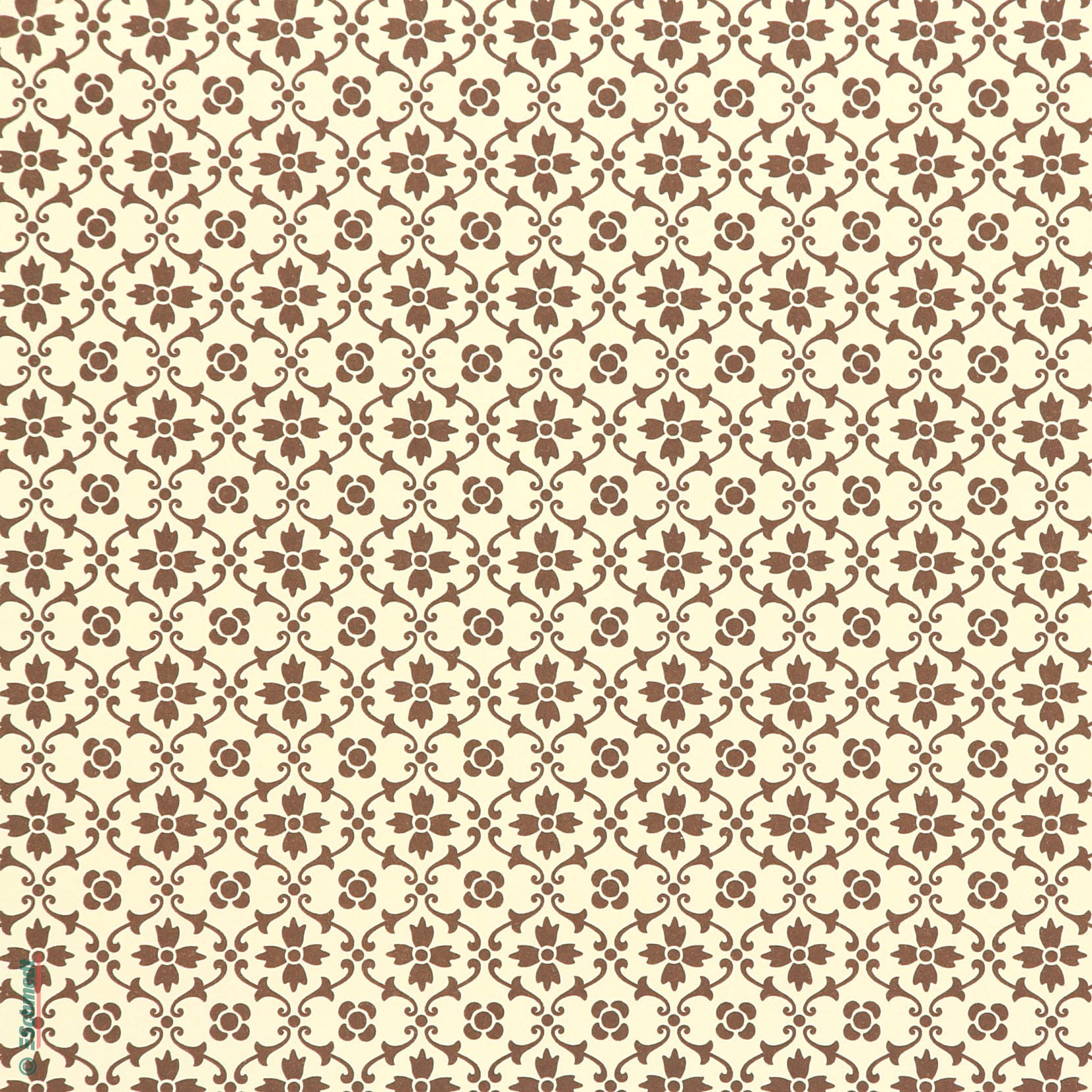 476- Royales Blumenmuster braun