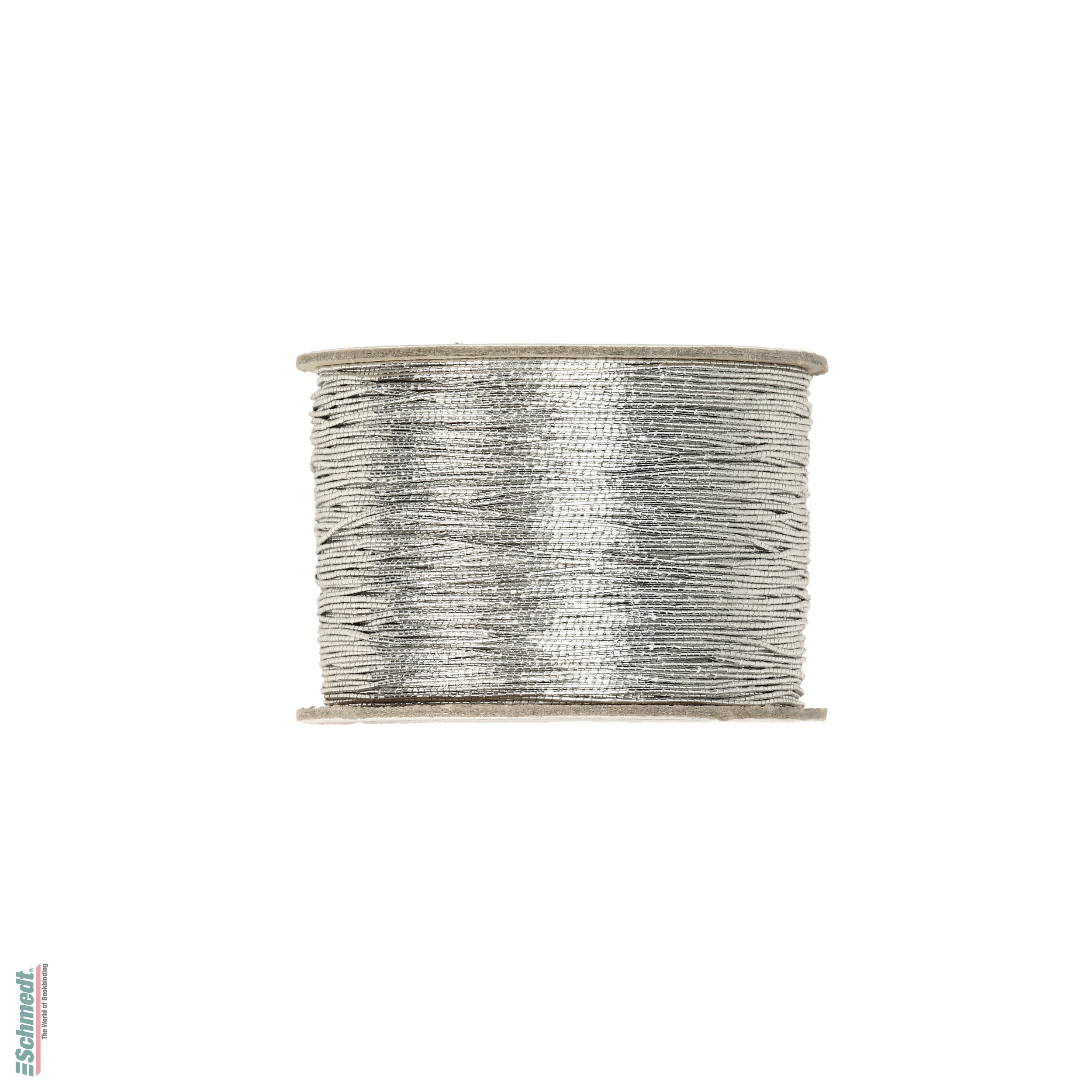 Ficelle élastique, guipée en lurex - Couleur 200 - argent métallisé - Longueur des rlx (en m) 100 - Cordon élastique pour fermer livres, age... - image-1