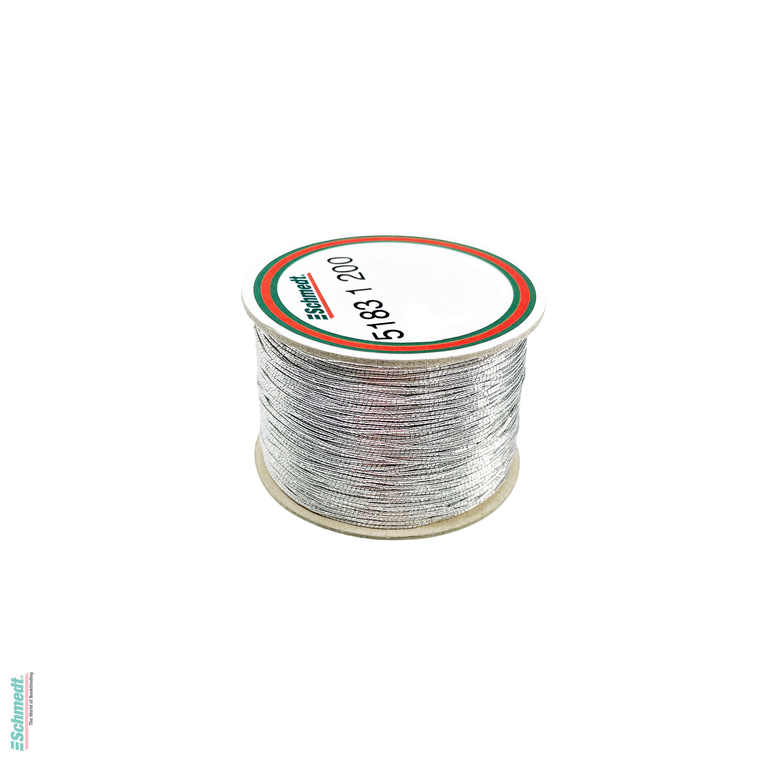 Ficelle élastique, guipée en lurex - Couleur 200 - argent métallisé - Longueur des rlx (en m) 100 - Cordon élastique pour fermer livres, age... - image-1