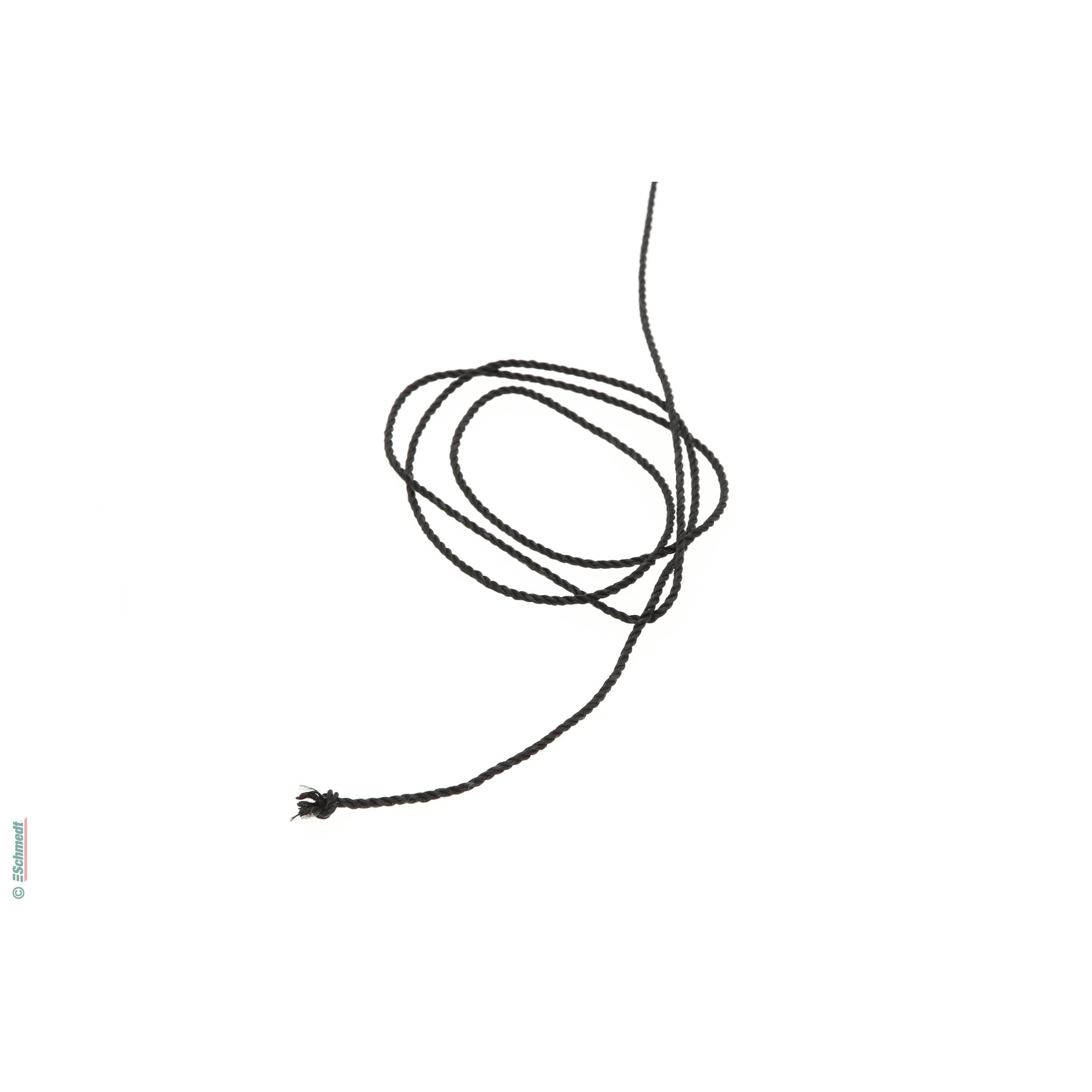 Atlaskordel - Standardqualität - Farbe 010 - schwarz - Rollenlänge (in m) 100 - für Urkunden, Medaillen, Wimpel, Verpackungen etc....