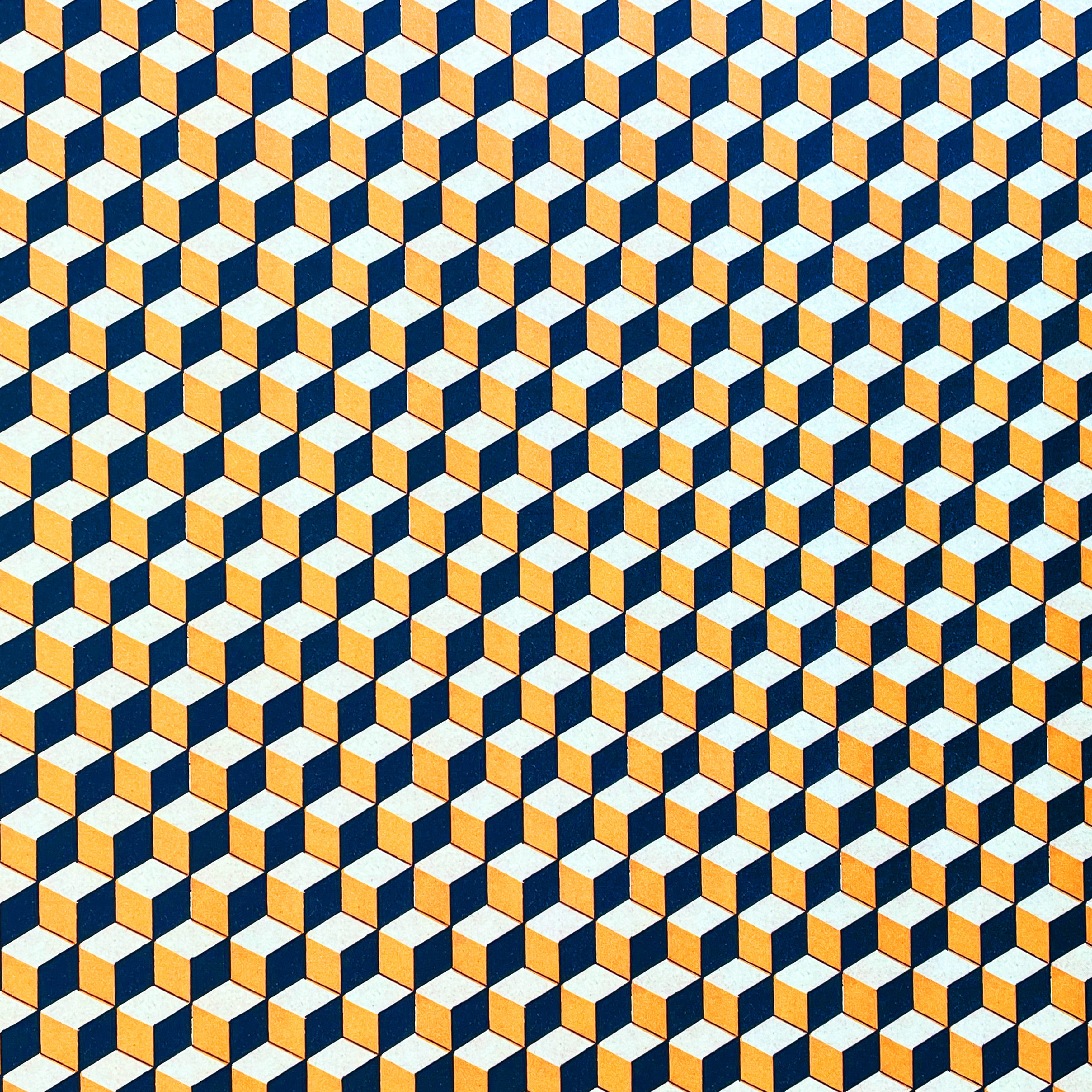 002 - yellow geometric cubes