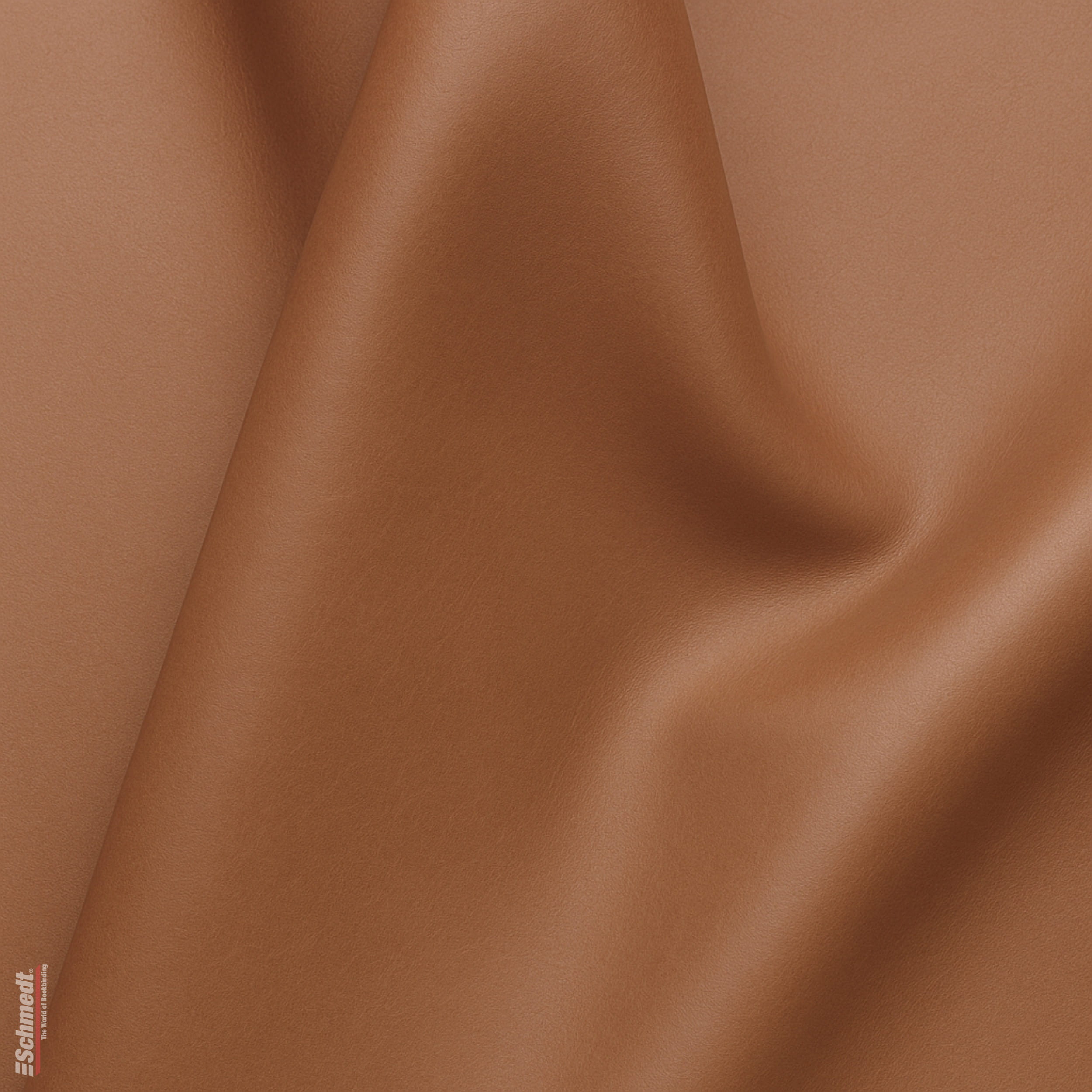 Calf skin - Colour medium brown - for producing high-quality books with a genuine leather cover or restoring leather-bound books... - image-1