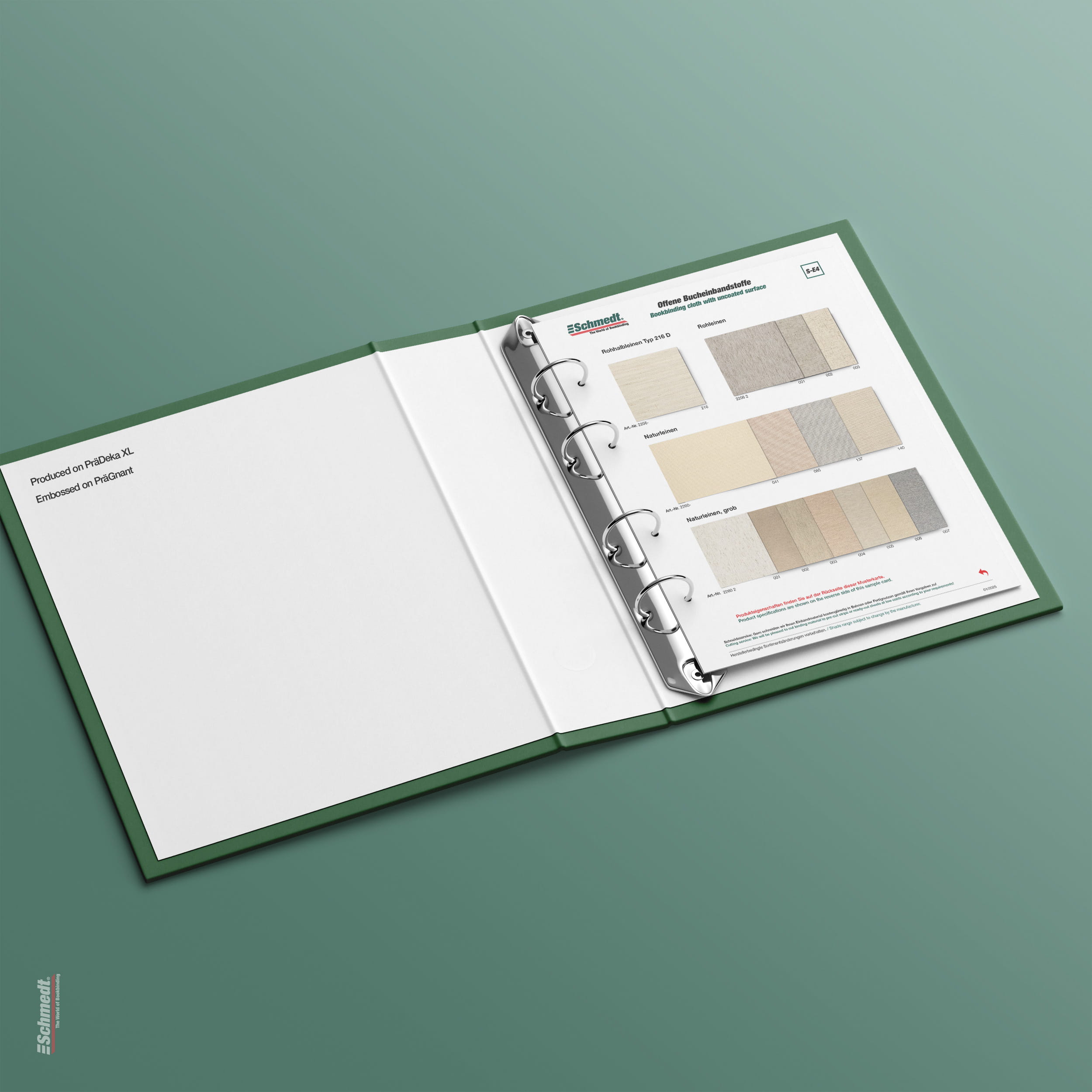Sample card for raw and natural linen - Type S-E4 Roh- und Naturleinen... - image-1