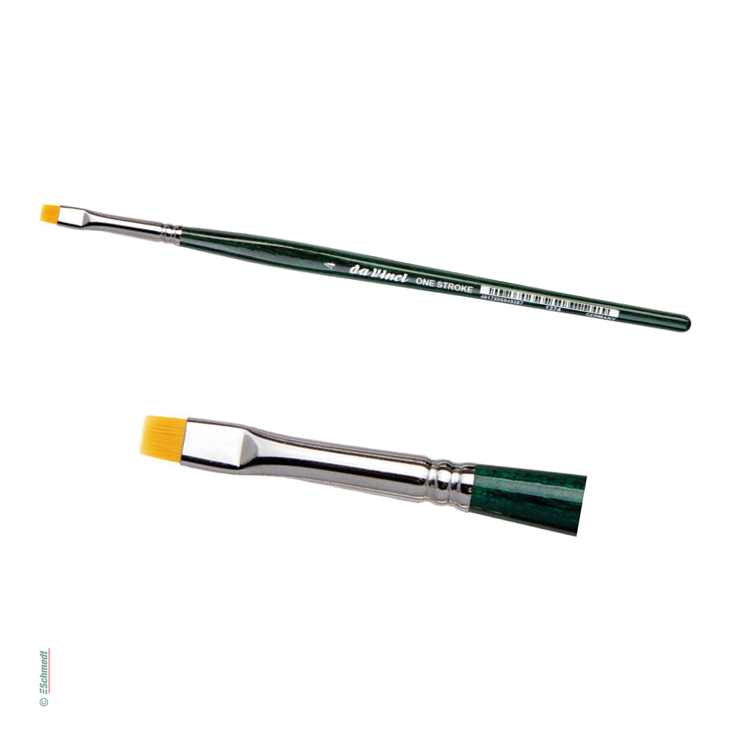 da Vinci NOVA-One-Stroke-Pinsel Serie 1374 - flach, mit extrafeinen, goldfarbenen Synthetikfasern - Besonders elastischer und strapazierfähi...