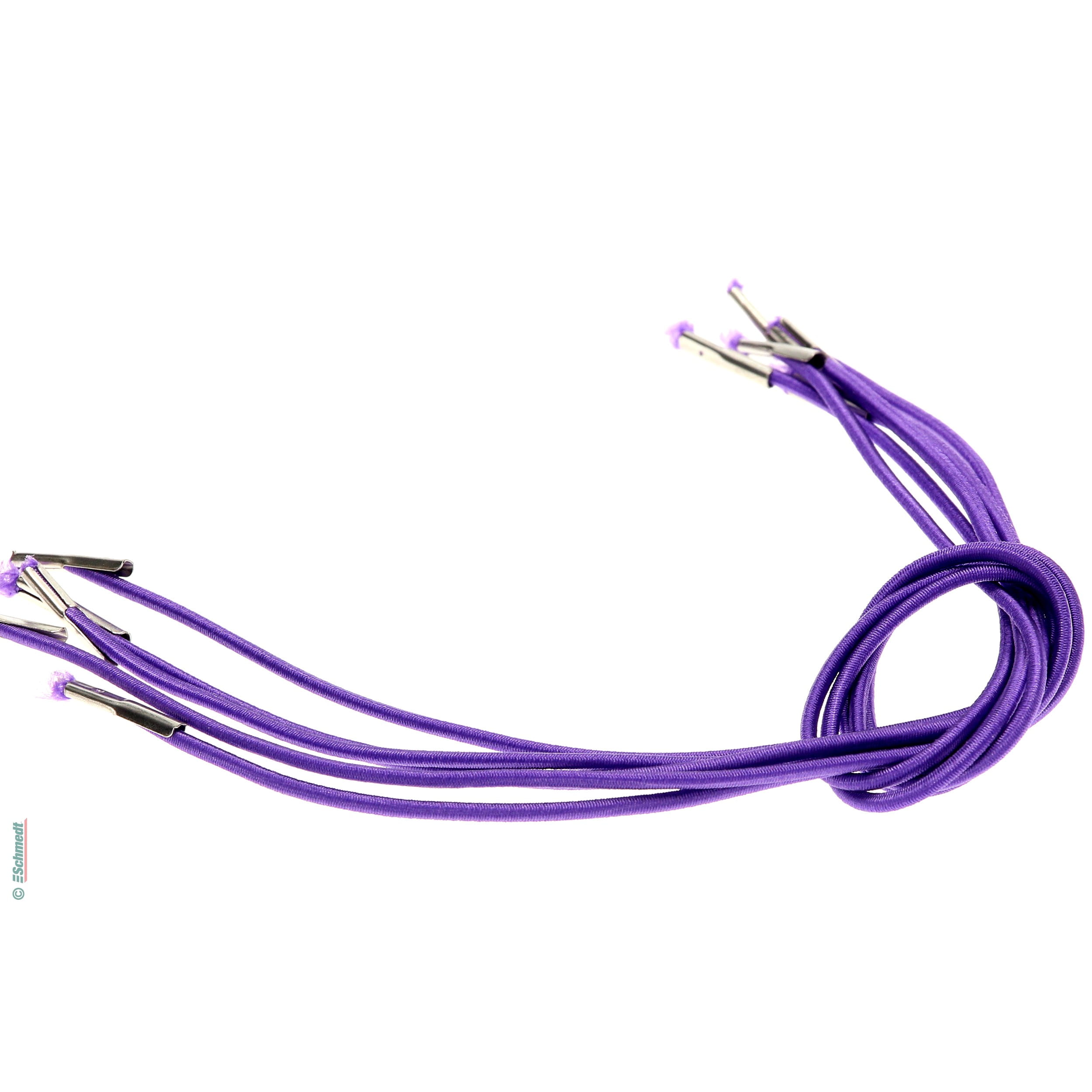 Ficelle élastique avec goupilles métalliques - Couleur 015 - violet - pour fermer livres, agendas, chemises, , classeurs, menus, etc....