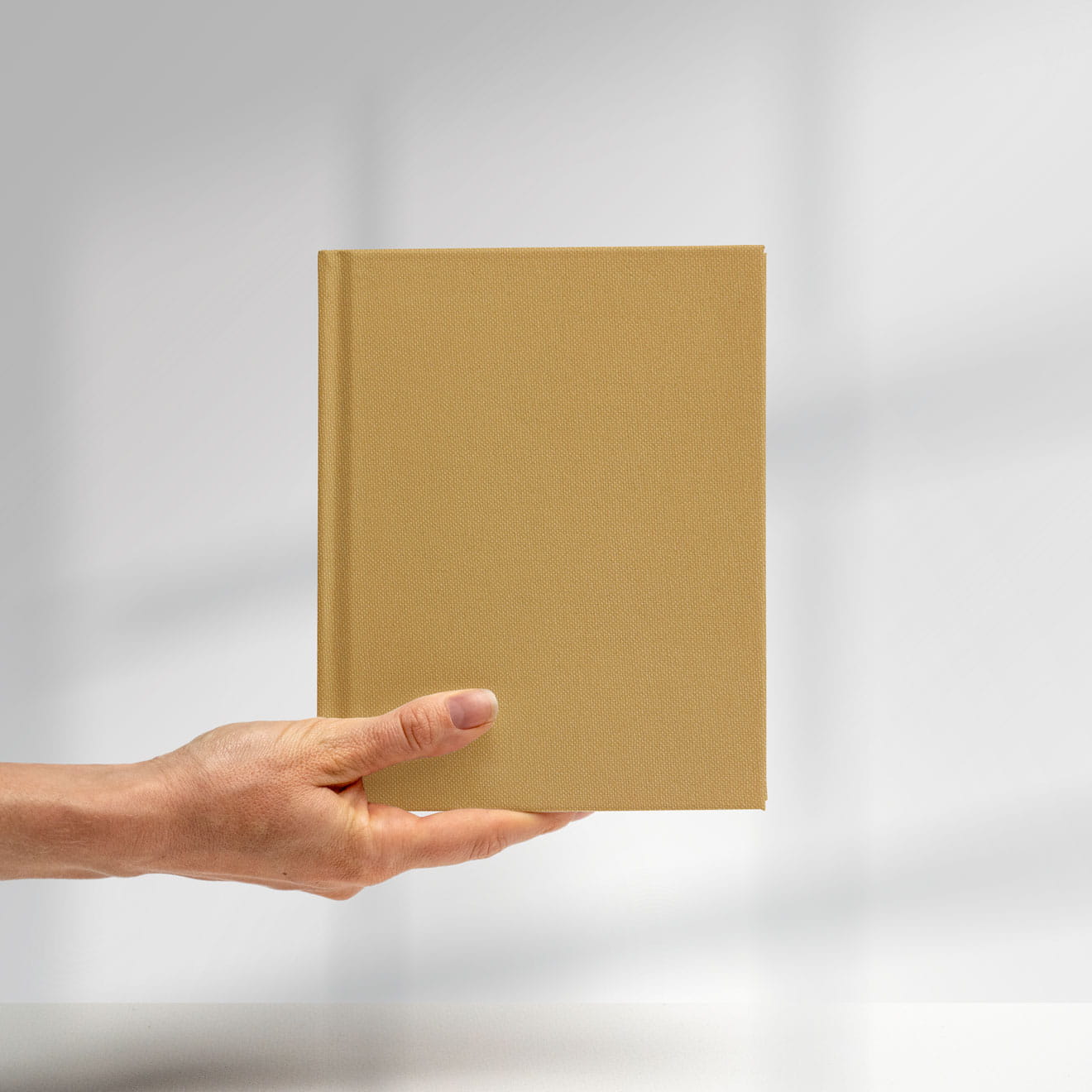 English Buckram • high-quality book cloth - Colour 586 - sand - for library books, book covers, menus, diaries, notebooks, file folders etc.... - image-3