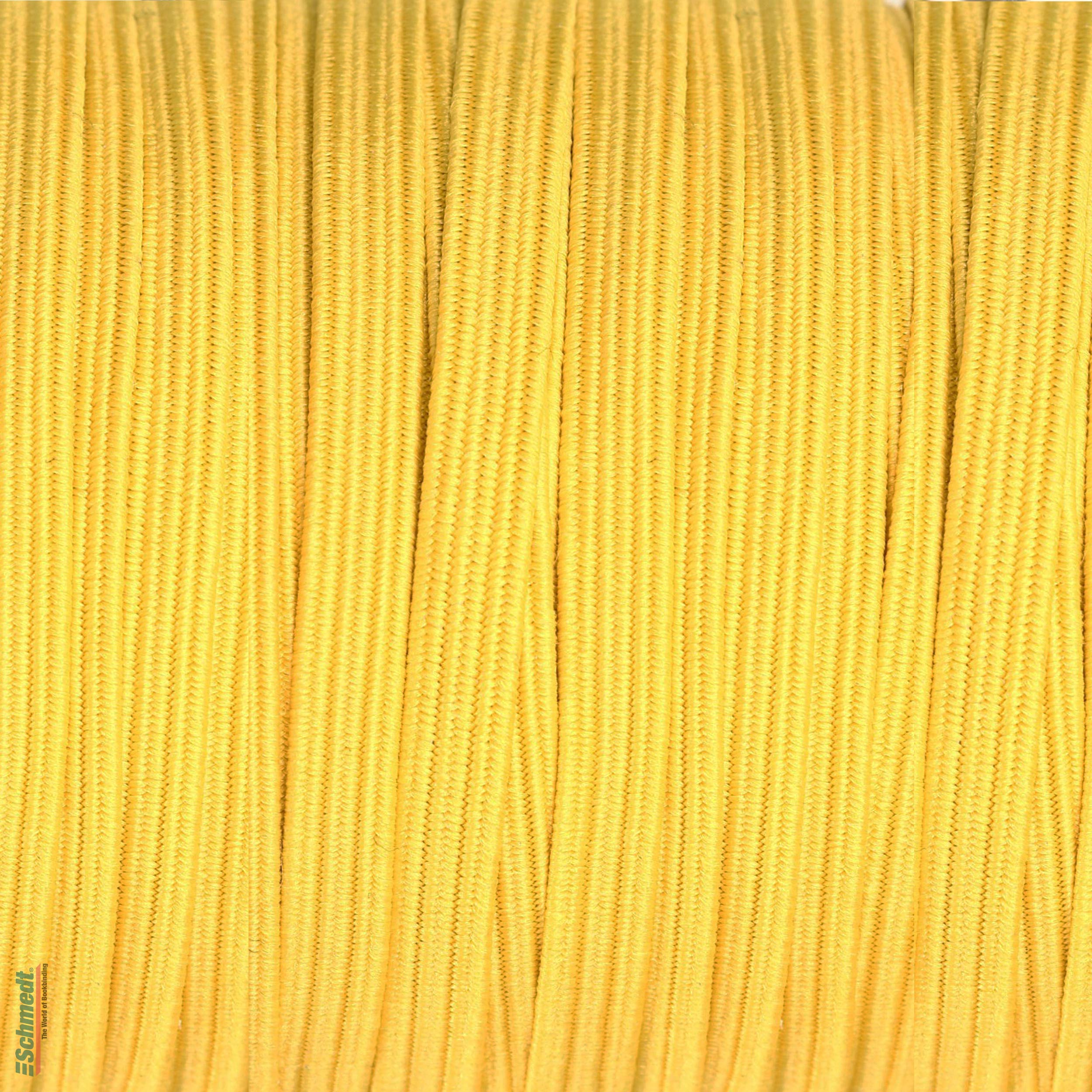 Gummilitze, flach • ca. 5,5 mm breit - Farbe 008 - gelb - Rollenlänge (in m) 10 - Kann mit Metallsplinten (Art. 5390-99X) oder mit Metallcli... - Bild-3