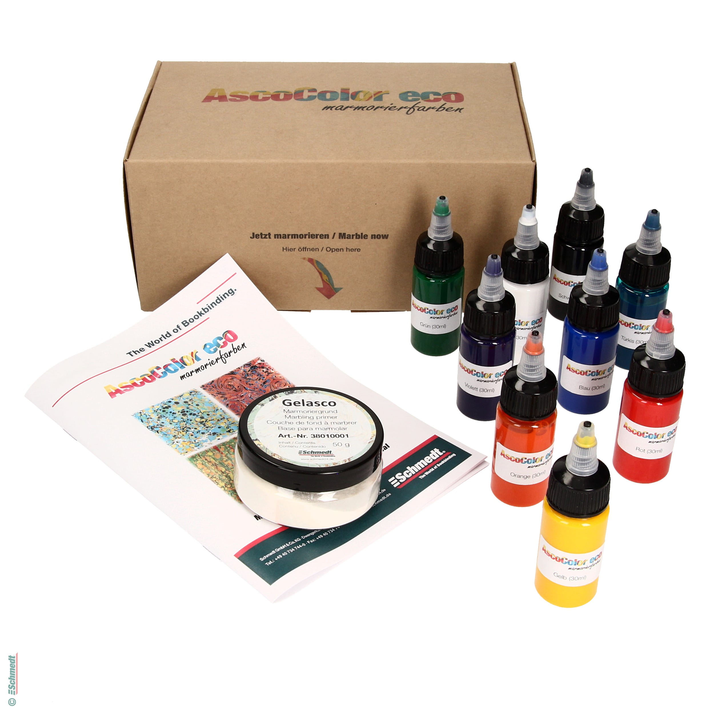 Water Art Paint Set Water Pigment for Paper Marbling Art Tool with A5 Tray  6/12