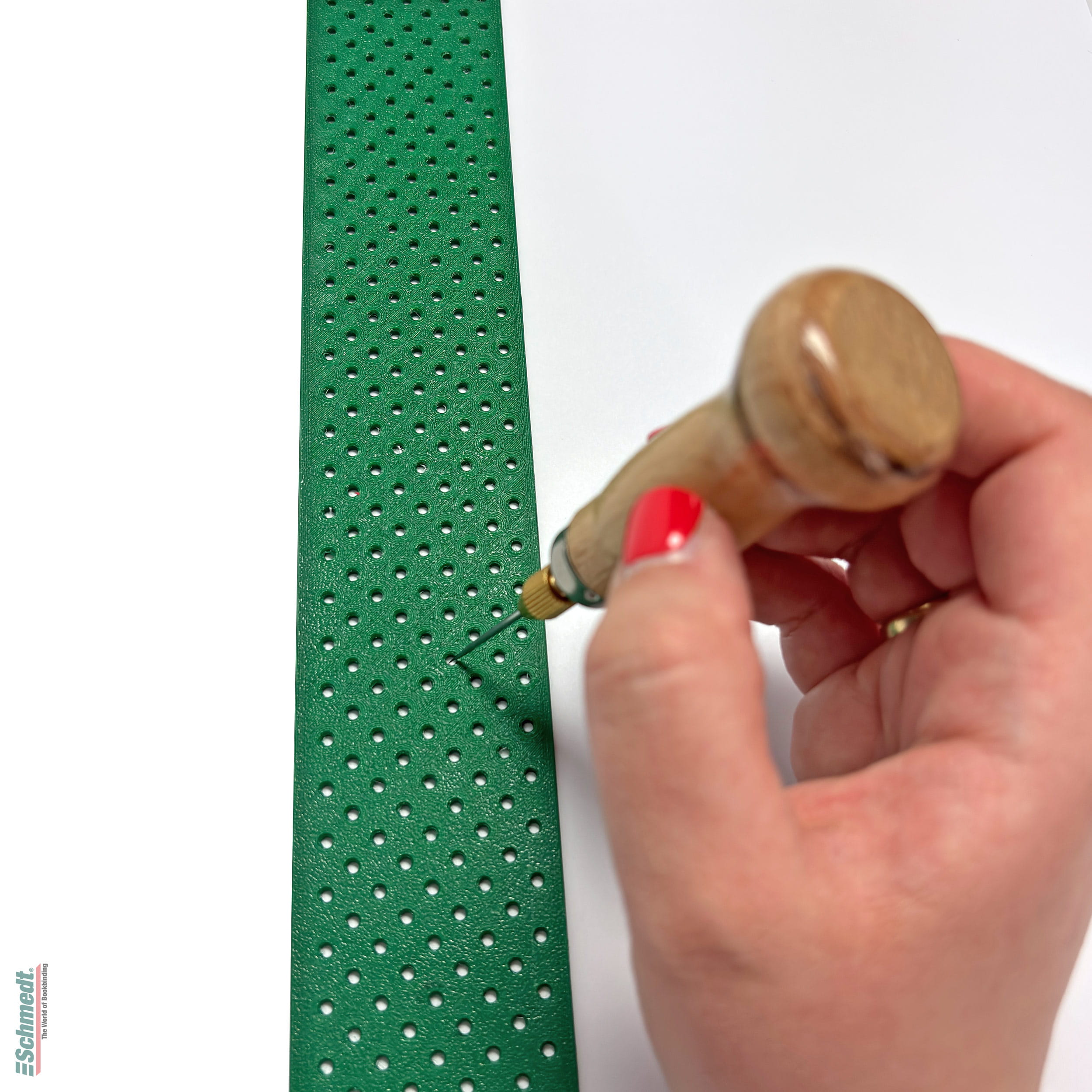 Loch-Schablone für Japanbindung - zum Vorstechen von Löchern für die japanische Bindung - ... - Bild-1