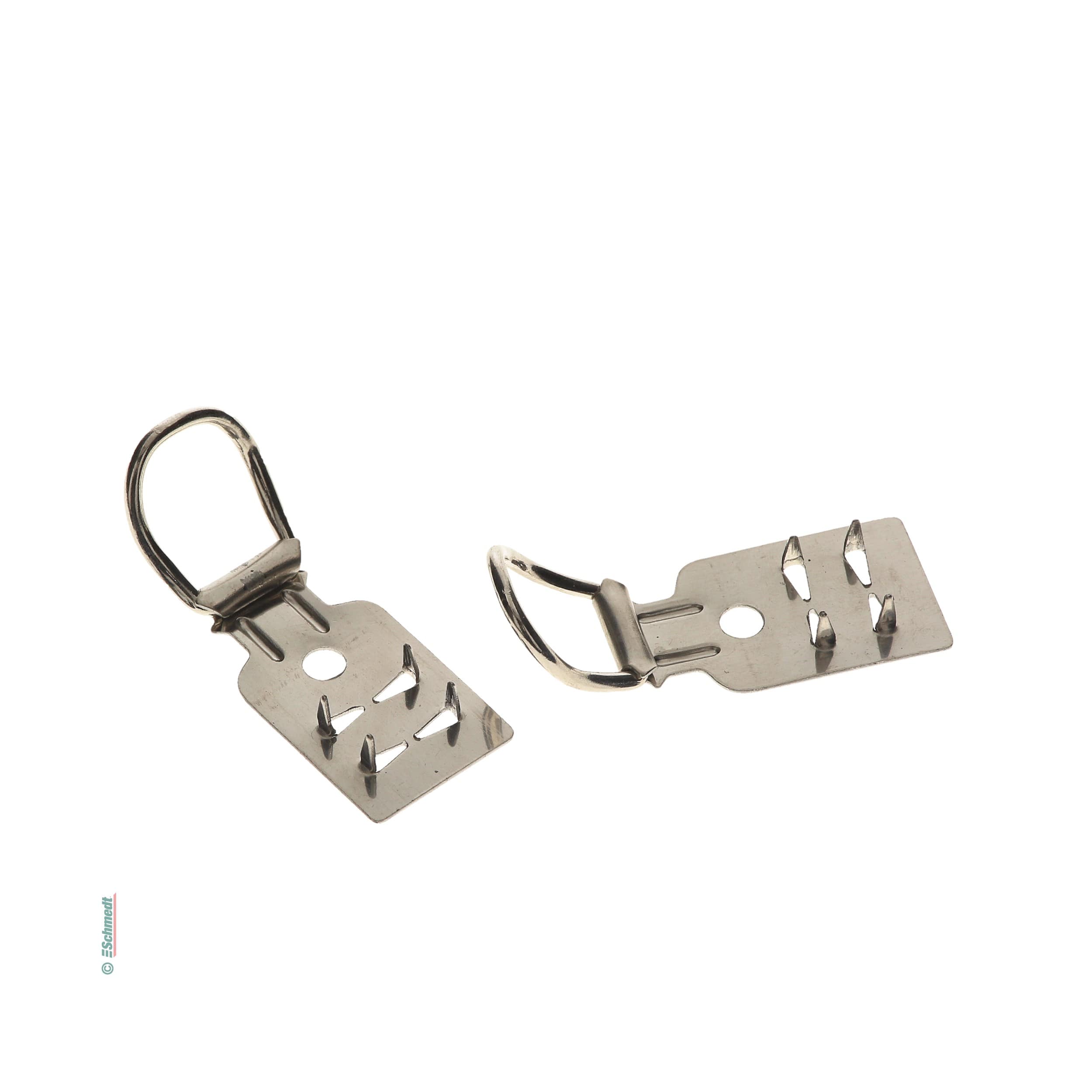 Schlaufengriffe, vernickelt - Ausführung mit Zacken - Abmessungen 65 x 25 mm - Ziehgriff für Schuber, Schubladen etc....