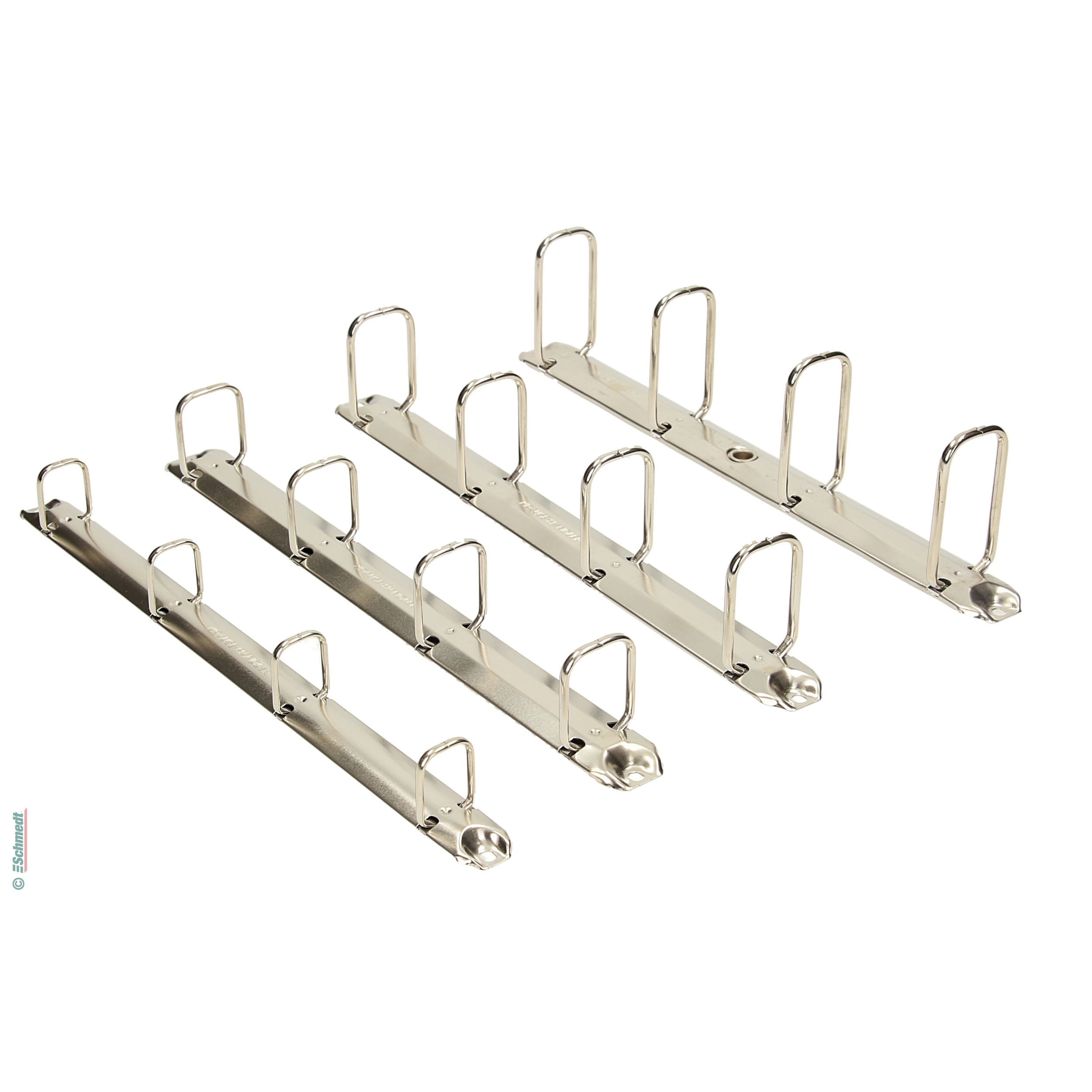 Bügelmechanik mit 4 Bügeln Standard B - für Lochabstand 80 - 80 - 80 mm [A4] - Mechanik für die Herstellung von Ringbüchern und Ordnern.... - Bild-1