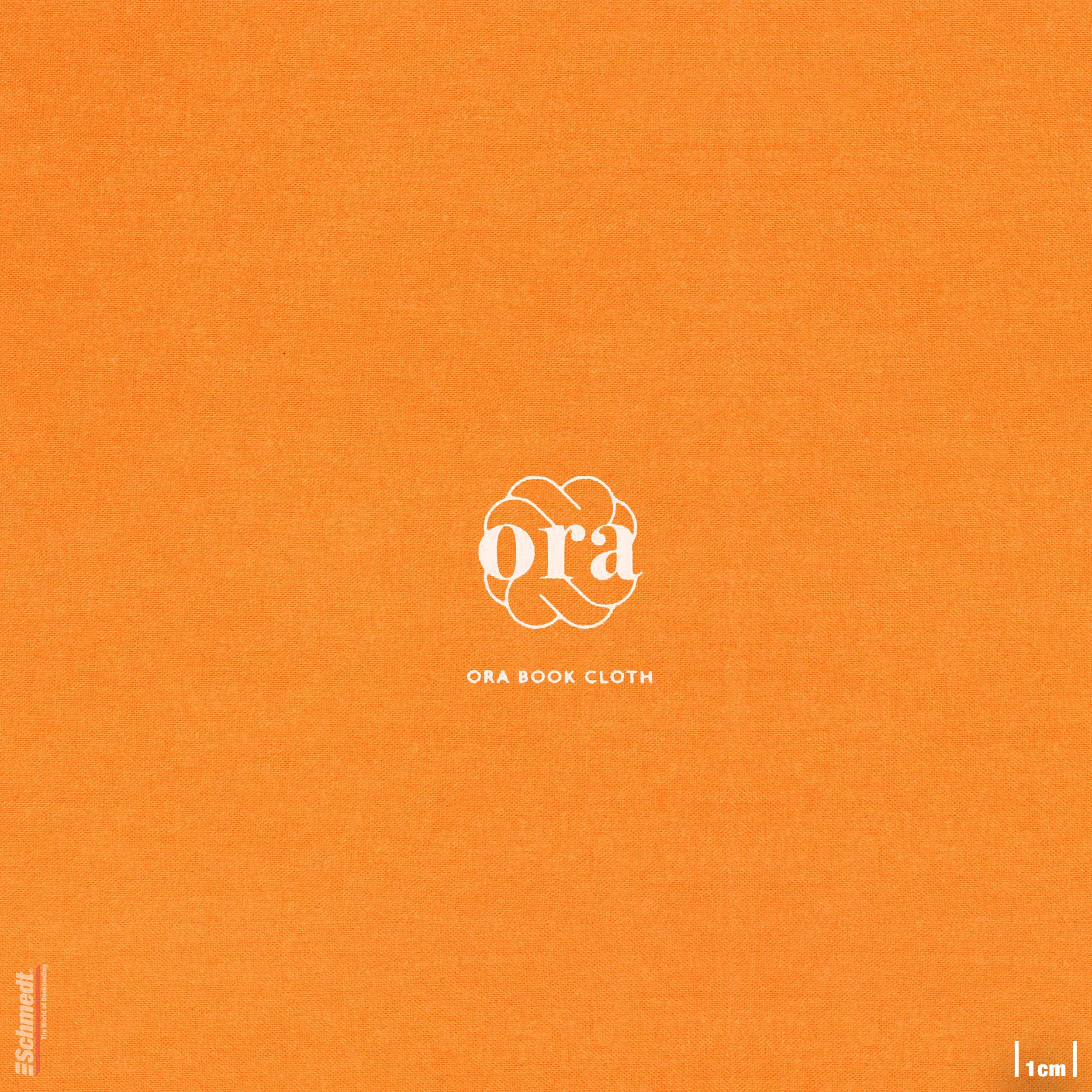 Ora • Buchleinen - Farbe 038 - orange - Anwendungen: für Bucheinbände, Notizbücher, Ordner, Mappen, Schuber, Kästen, Schachteln, Etuis, Gesc... - Bild-1