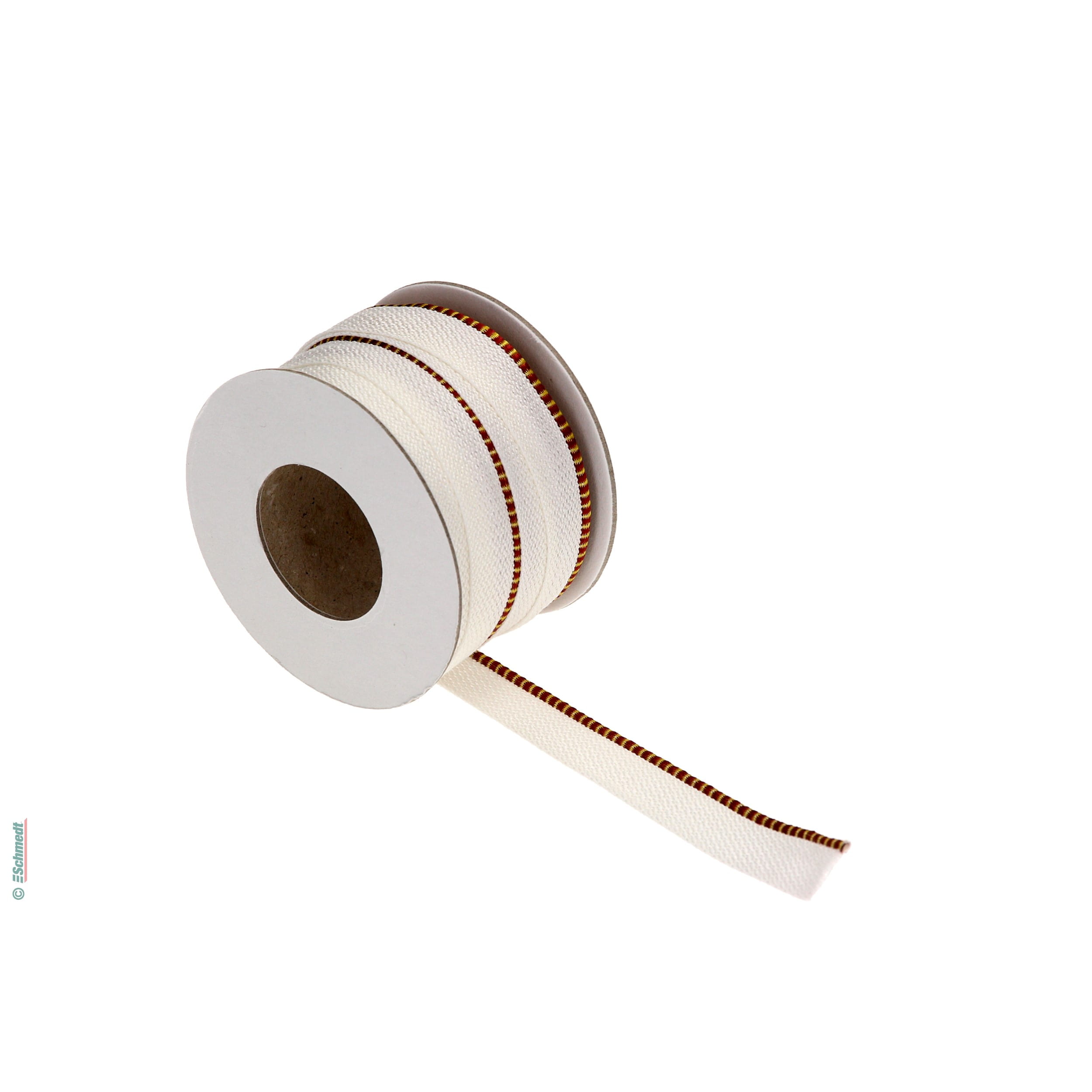 Kapitalband - Premiumqualität - Farbe 209 - gelb/braun - Rollenlänge (in m) 5 - Farbiges Band, auch Kopfband genannt, das bei Hardcover-Büch...