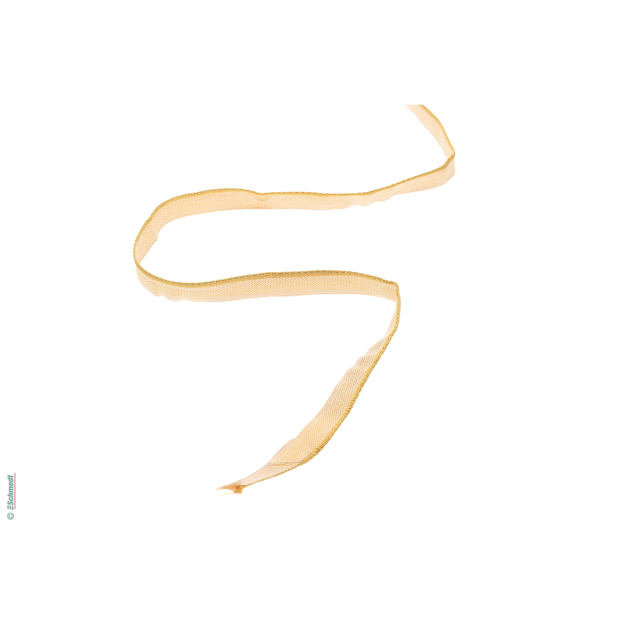 Headband - standard quality - Colour 018 - old gold - Roll length (in m) 100 - coloured band attached to hardcover books at the top and bott...