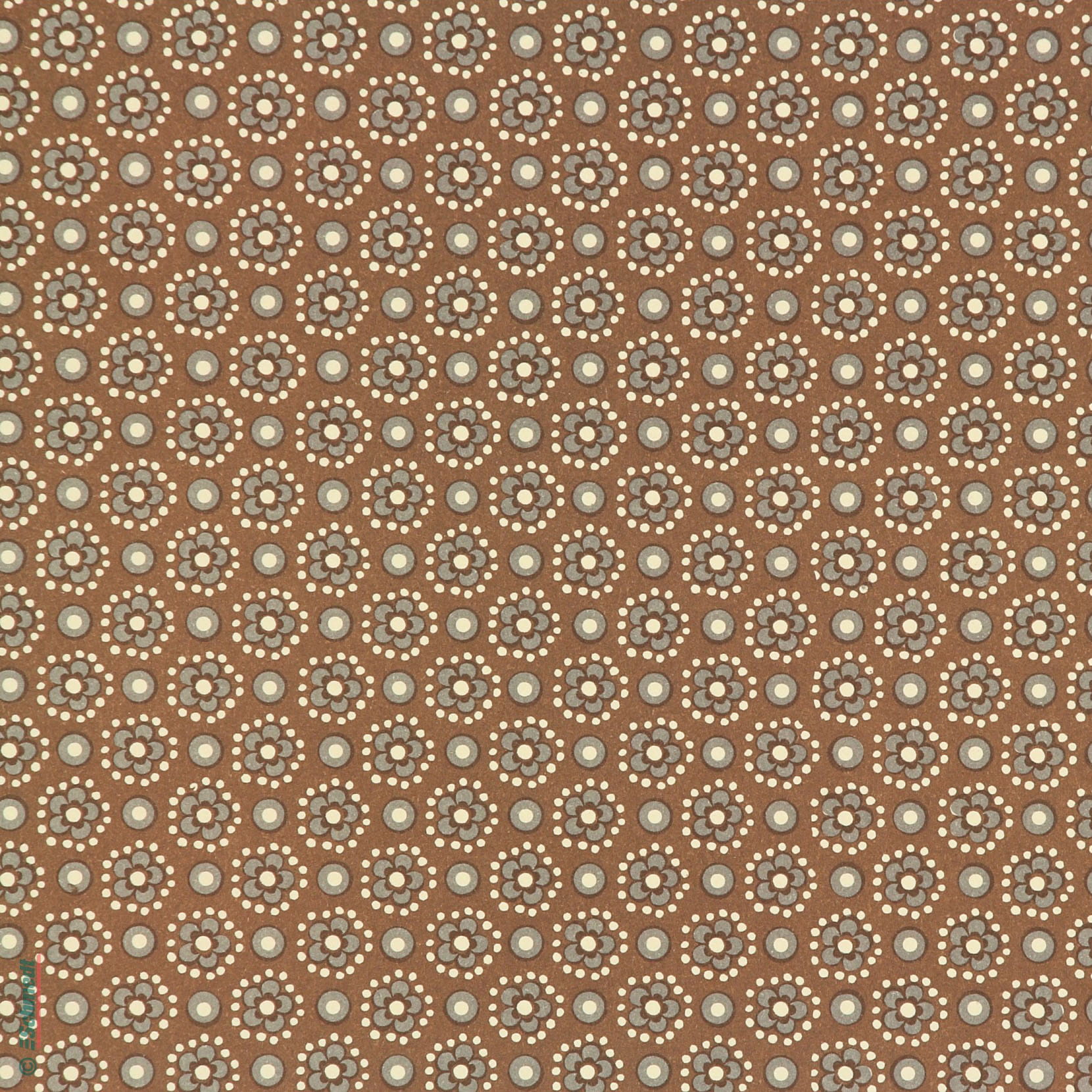 Leipziger Vorsatz  -  traditionelles Buntpapier 100 g/m² - Farbe 456 - braun - als Vorsatzpapier sowie als Bezugspapier für Bücher, Alben, S...